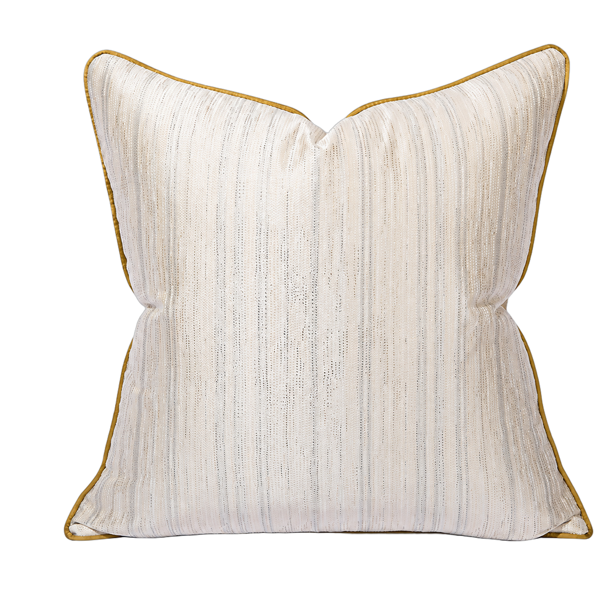 Cojín tela Jacquard lineal, Beige (50*50cm)