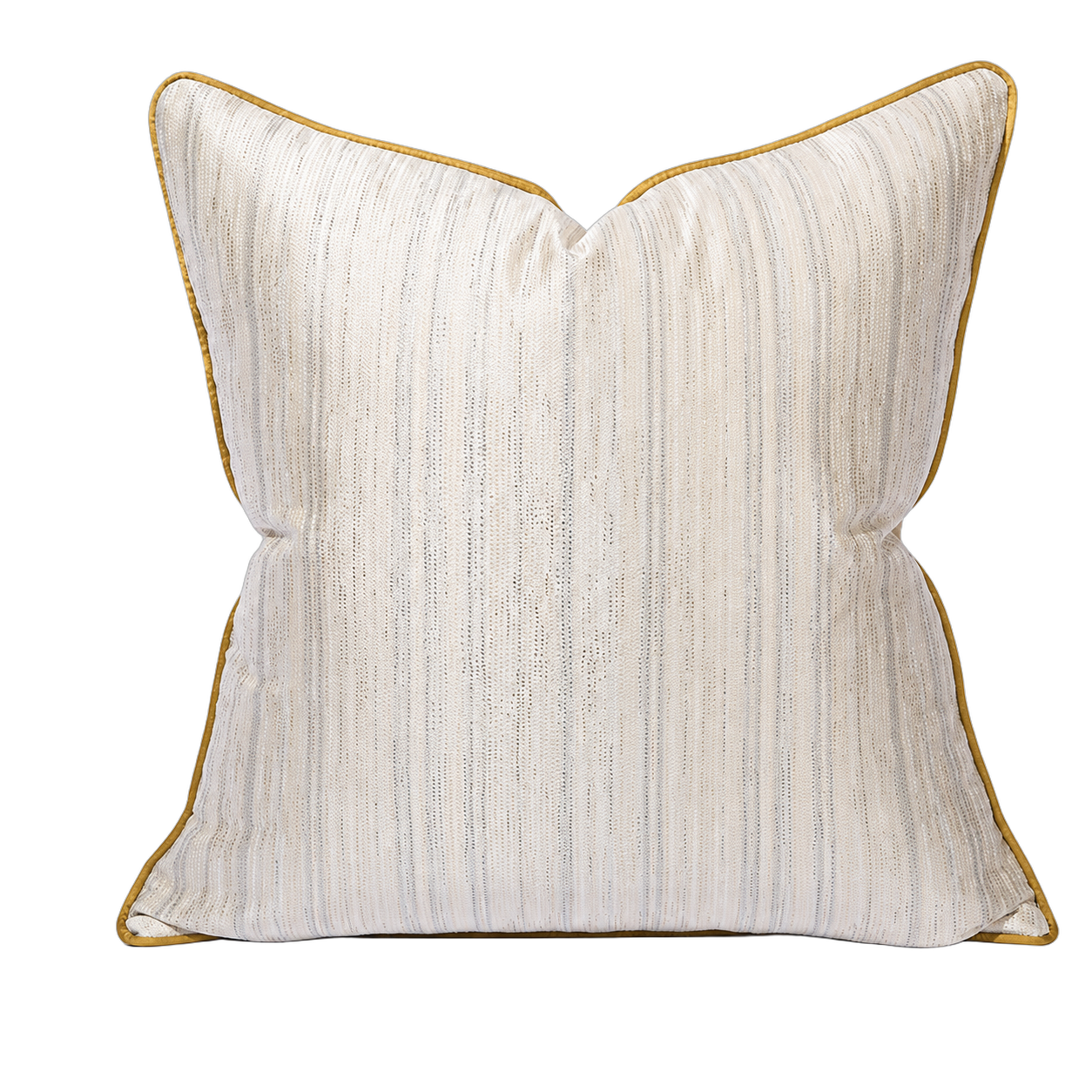 Cojín tela Jacquard lineal, Beige (60*60cm)