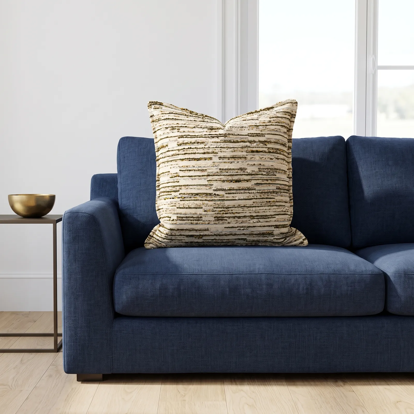 Cojín tela Jacquard ladrillo, Beige (50*50cm)