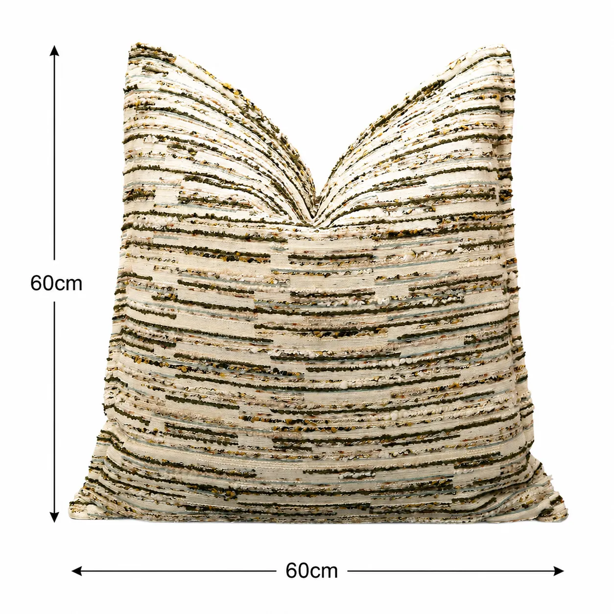 Cojín tela Jacquard ladrillo, Beige (60*60cm)