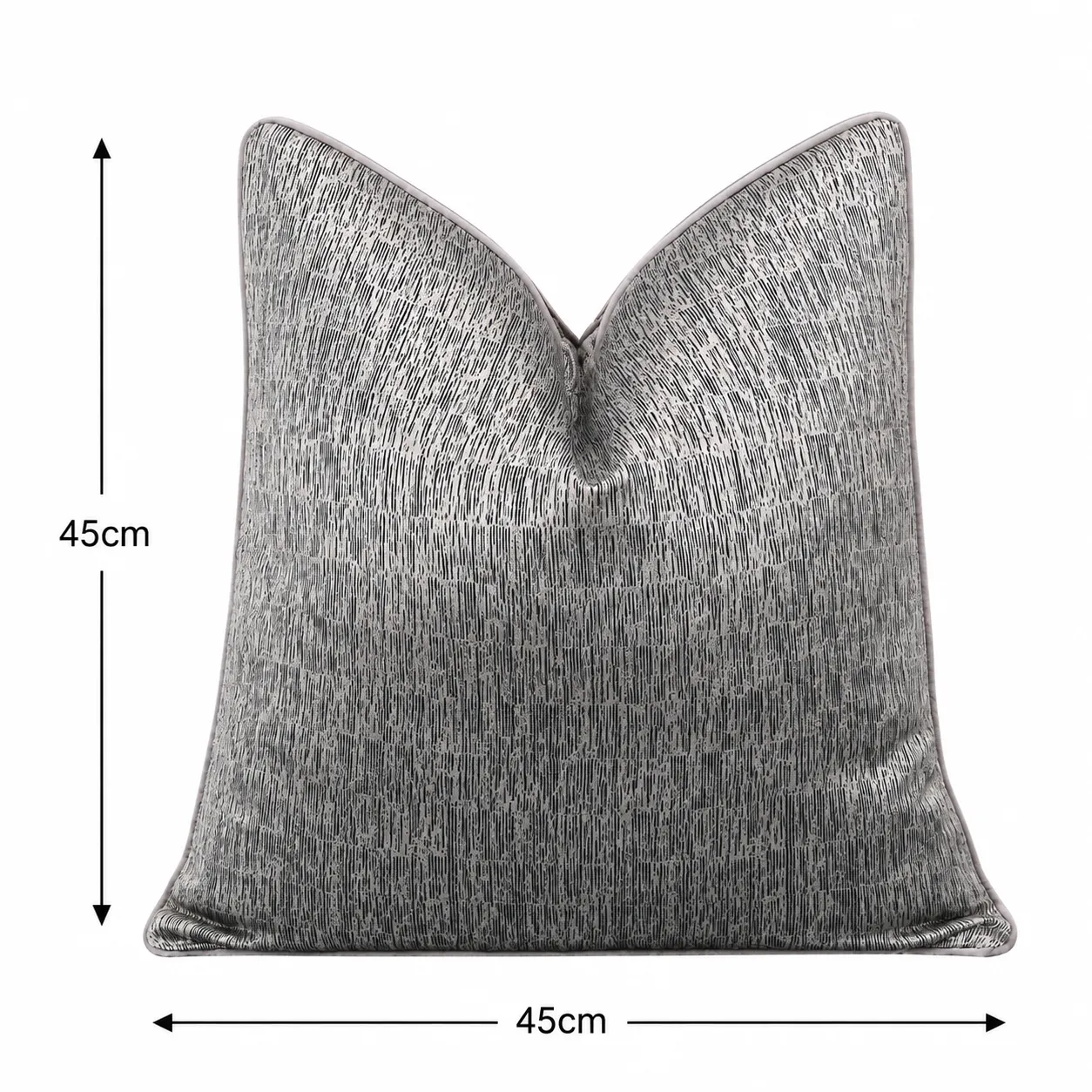 Cojín tela Jacquard liso, Metalizado (45*45cm)