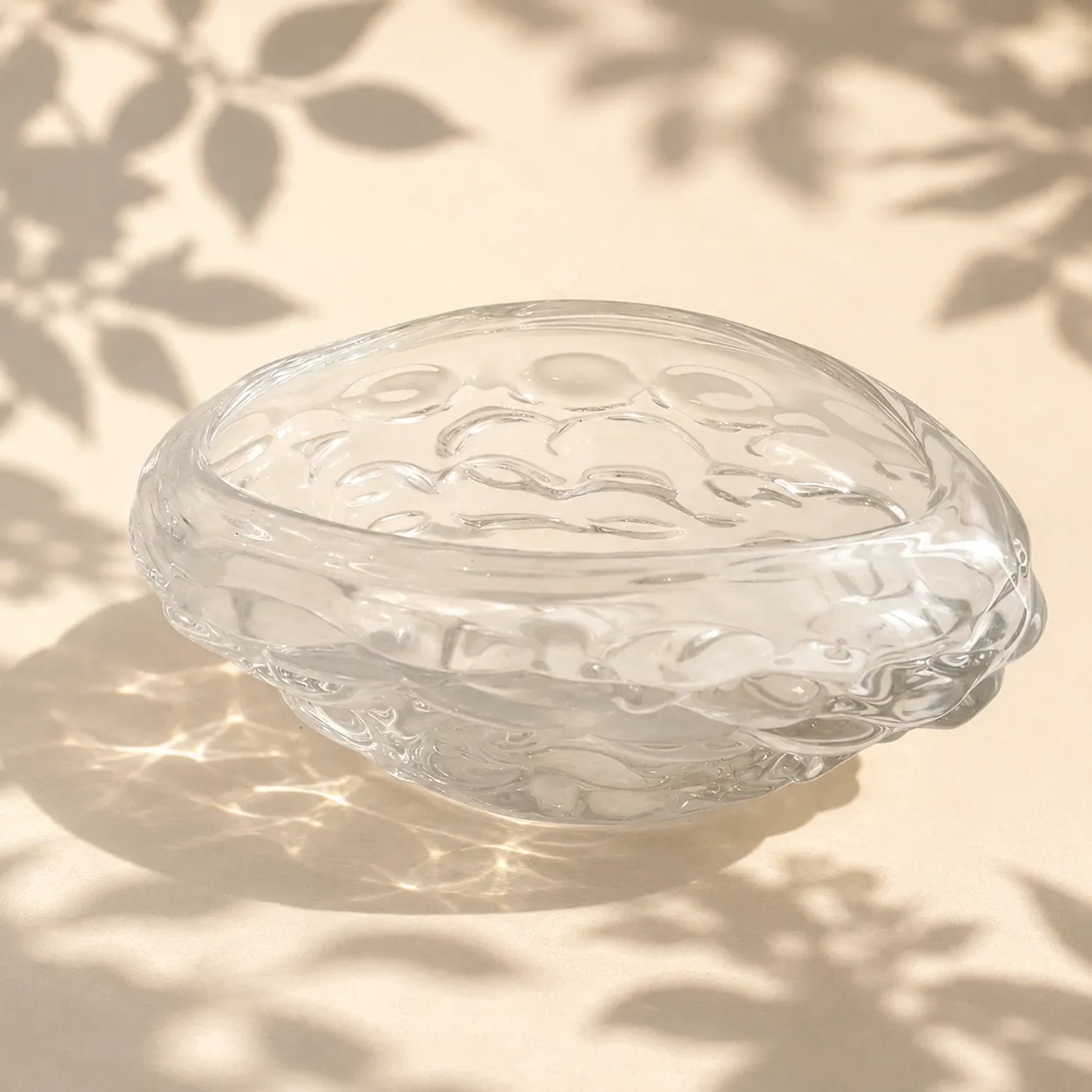 Bandeja de cristal de Murano Bohemia, Transparente (27*19*10cm)