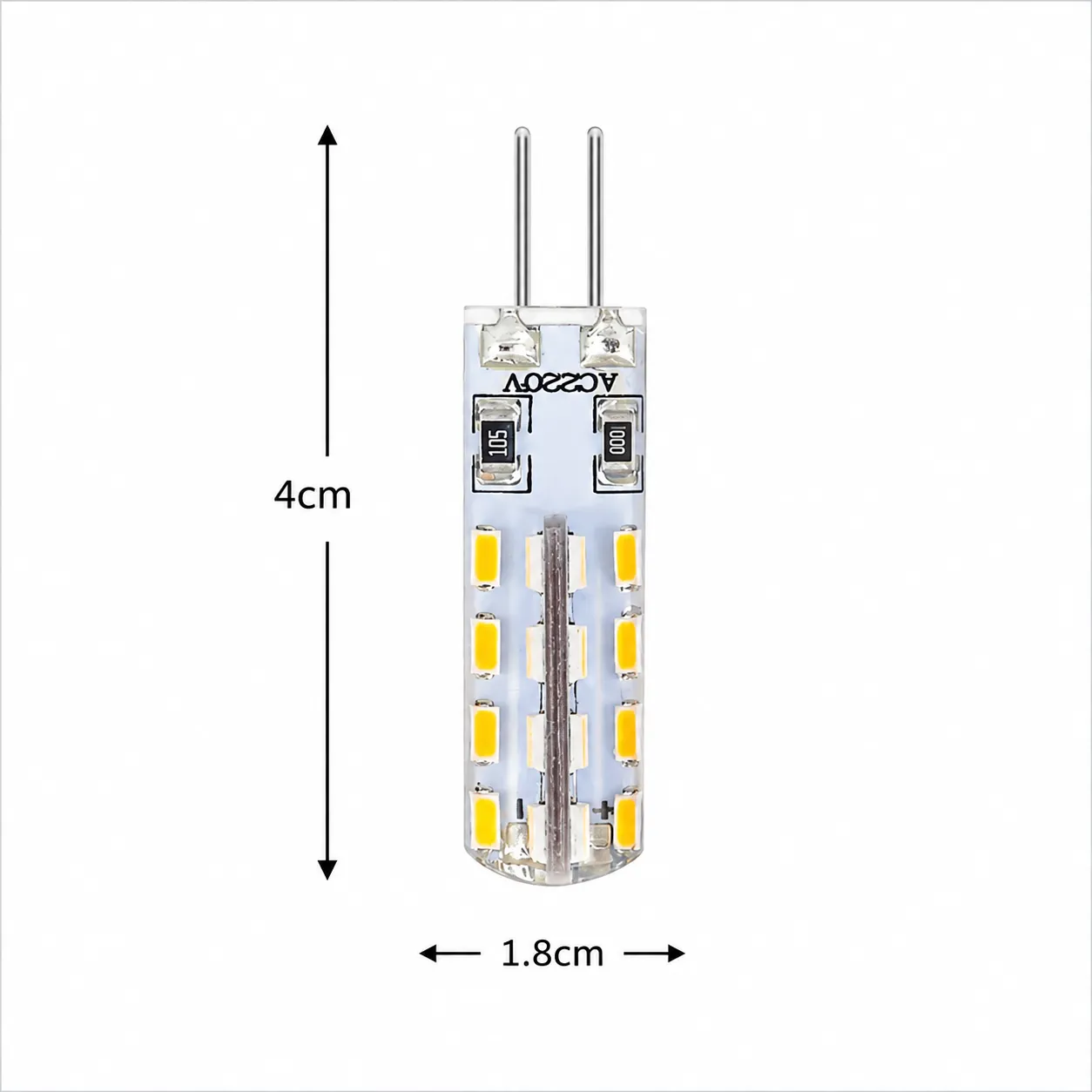 Foco G4 2 W, Blanco (1.8*4cm, 160LM, 6000K)