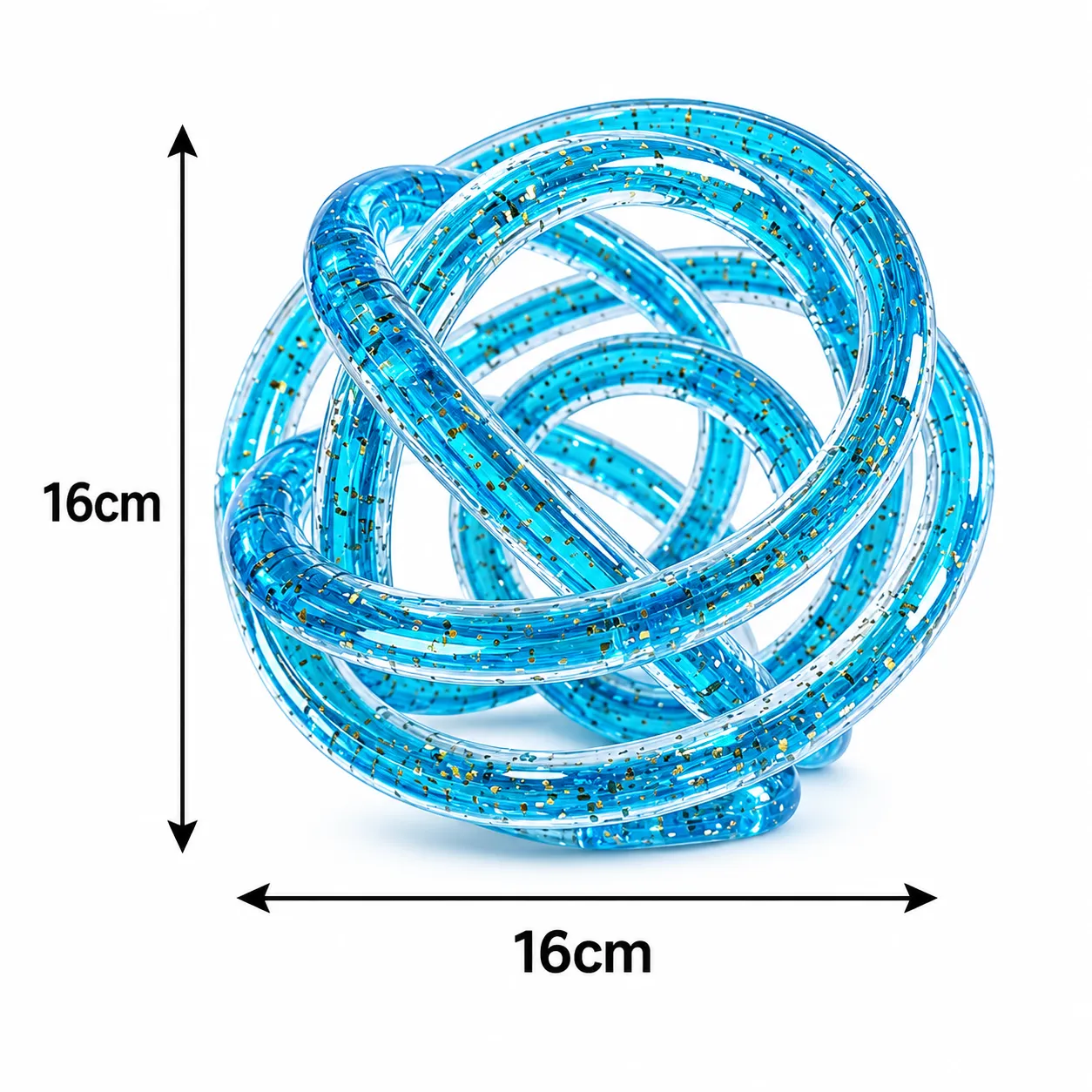 GLASS KNOT AZUL- DIA16