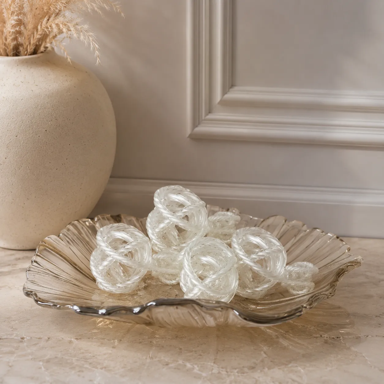 GLASS KNOT BLANCO -DIA 9