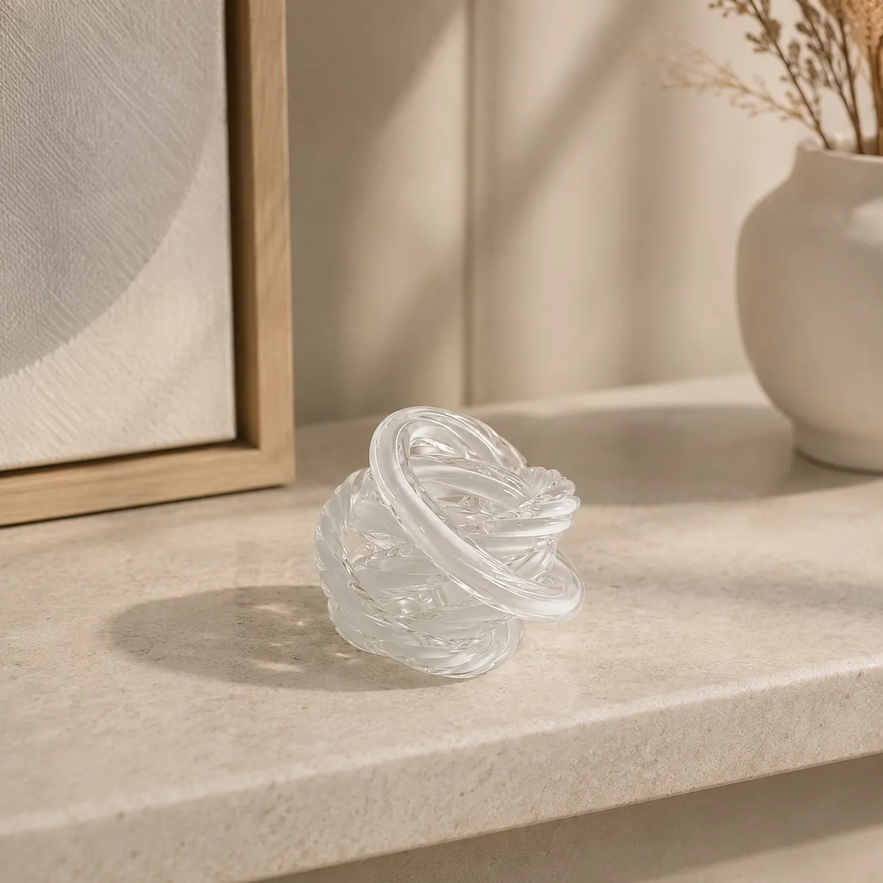 GLASS KNOT BLANCO -DIA 9