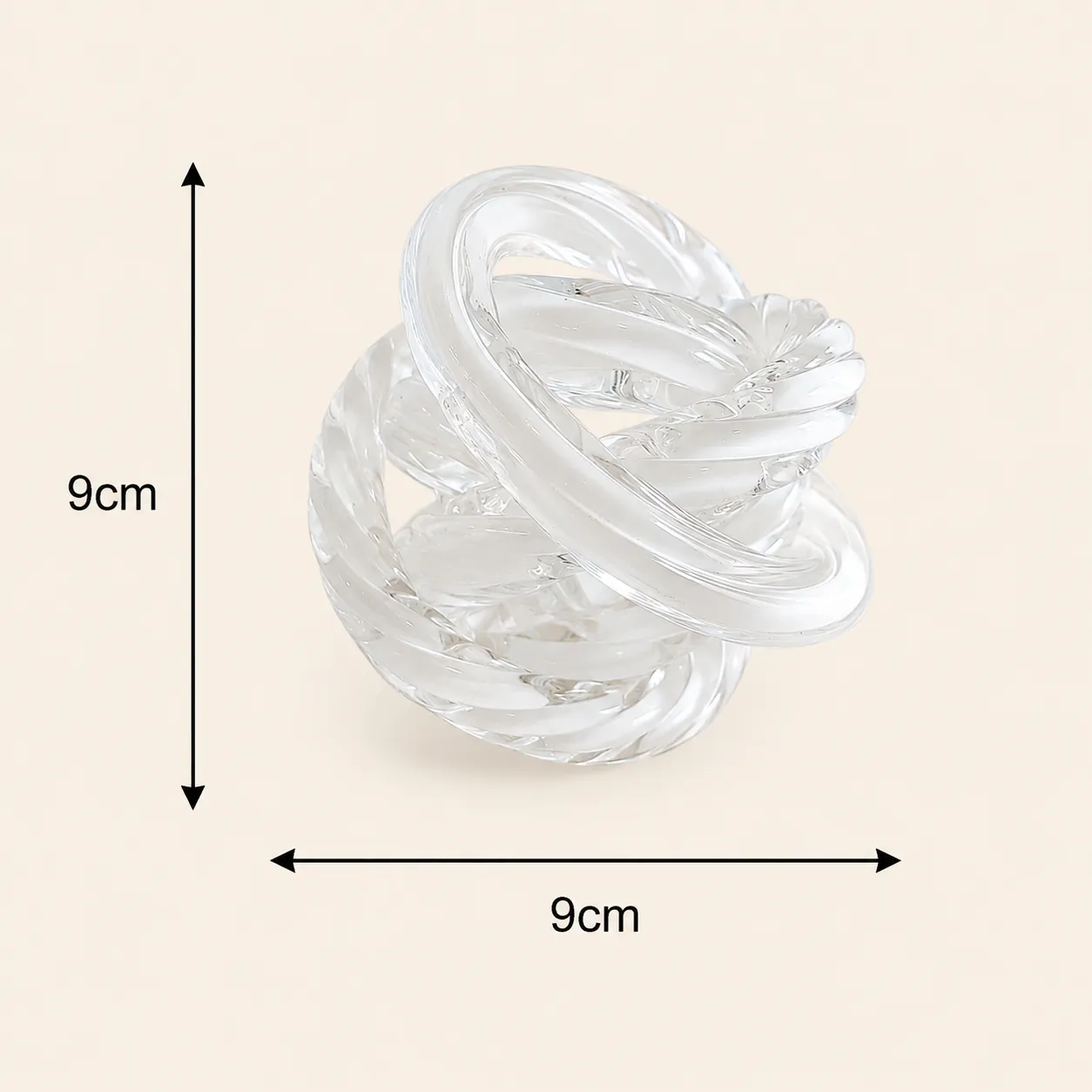 GLASS KNOT BLANCO -DIA 9