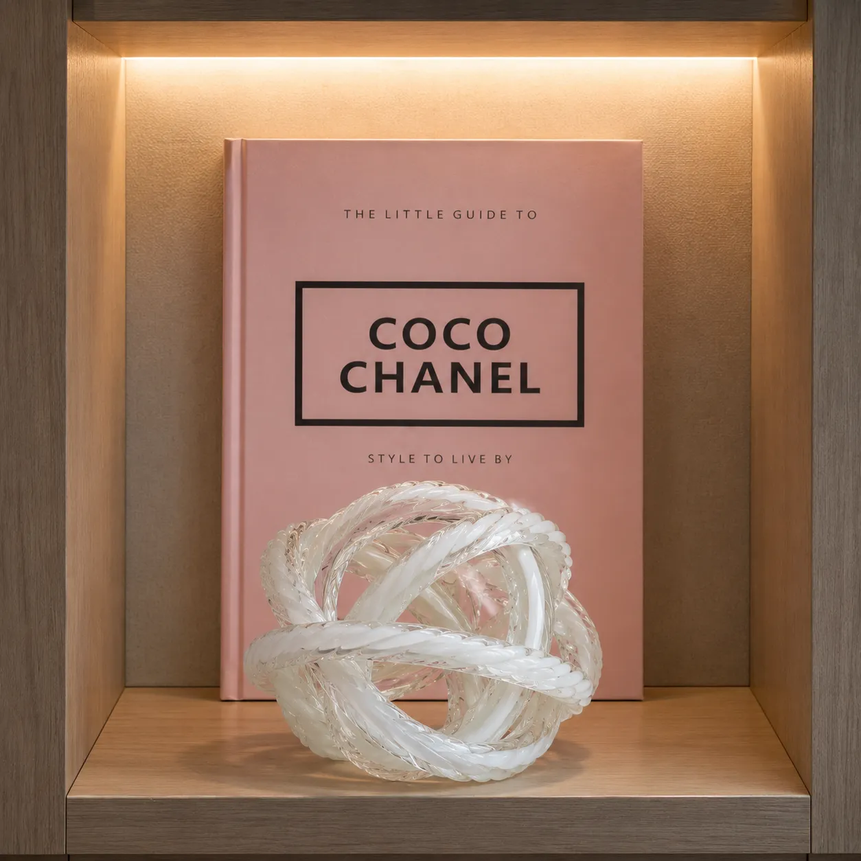 GLASS KNOT BLANCOS TRANSPARENTES-DIA16