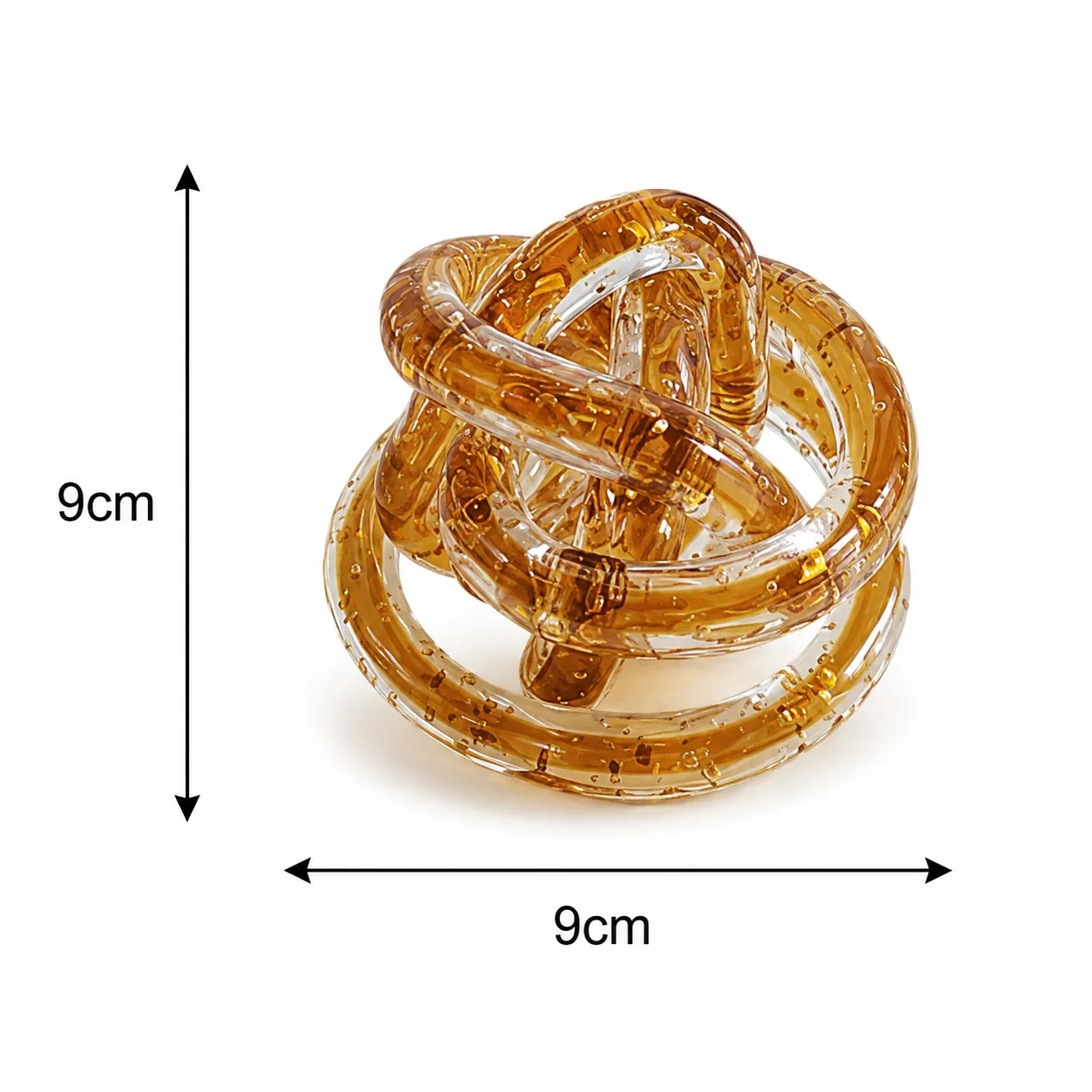 GLASS KNOT NARANJA -DIA 9