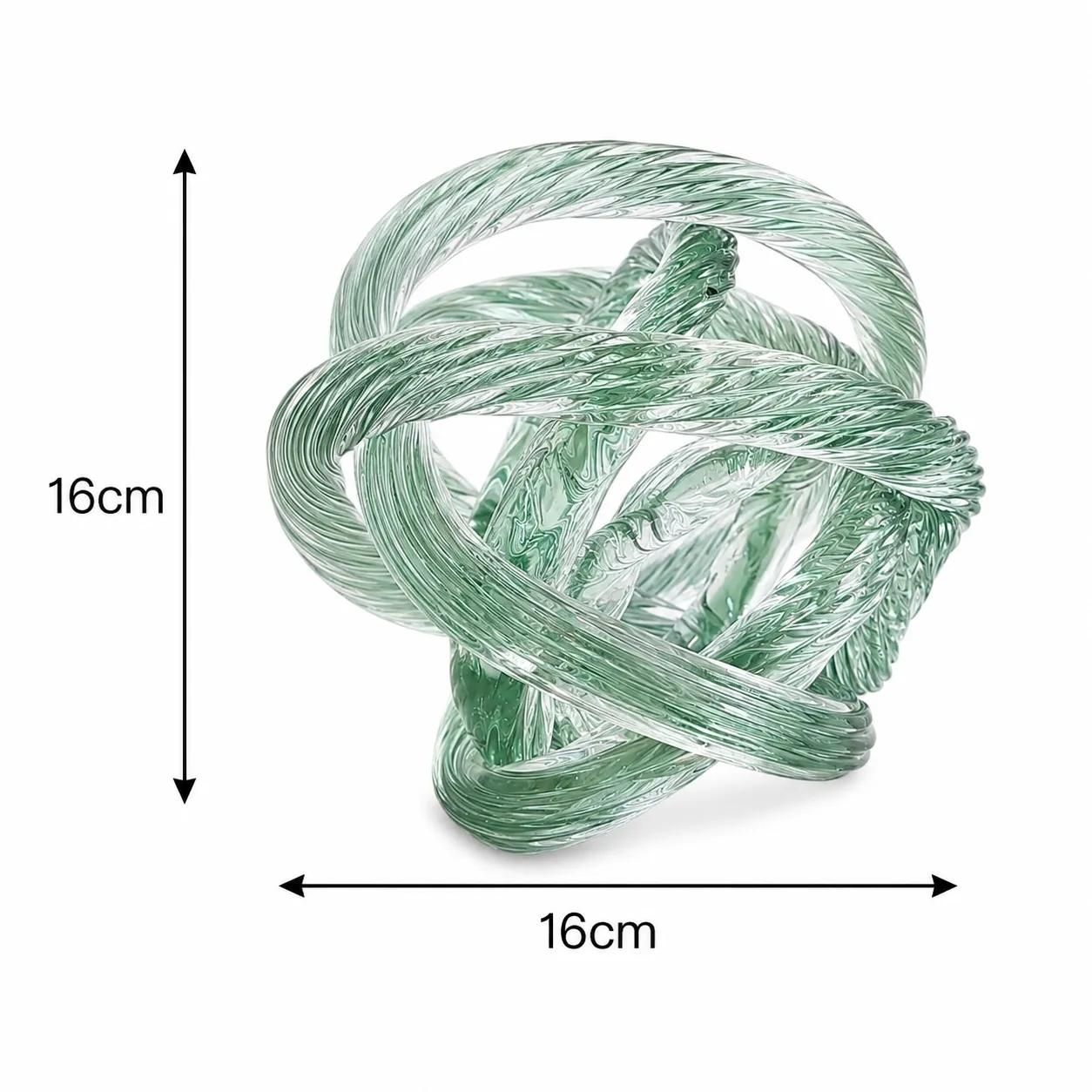 GLASS KNOT VERDE-DIA16