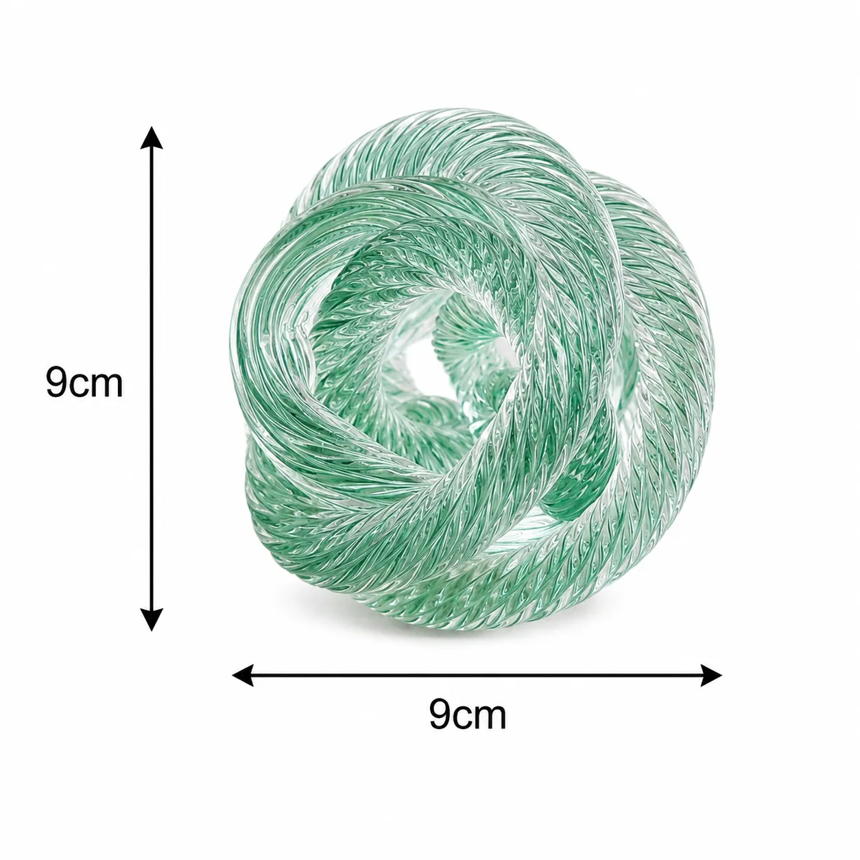 GLASS KNOT VERDE -DIA 9