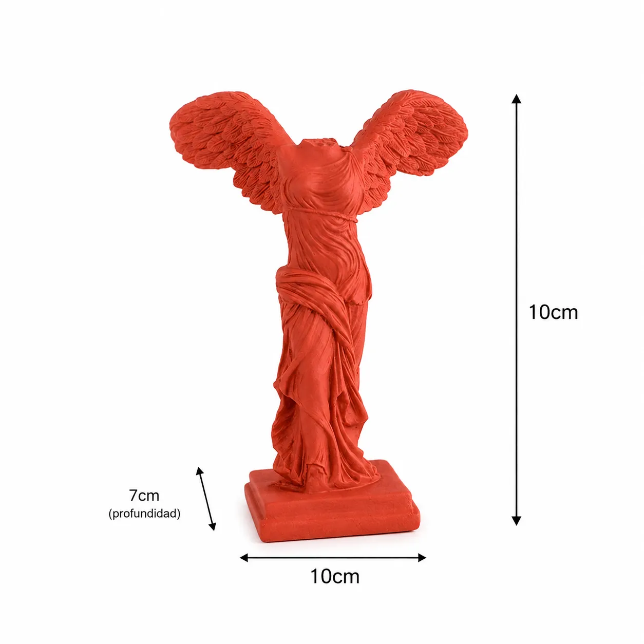 Adorno diosa alada clásica, Rojo (10*7*10cm)