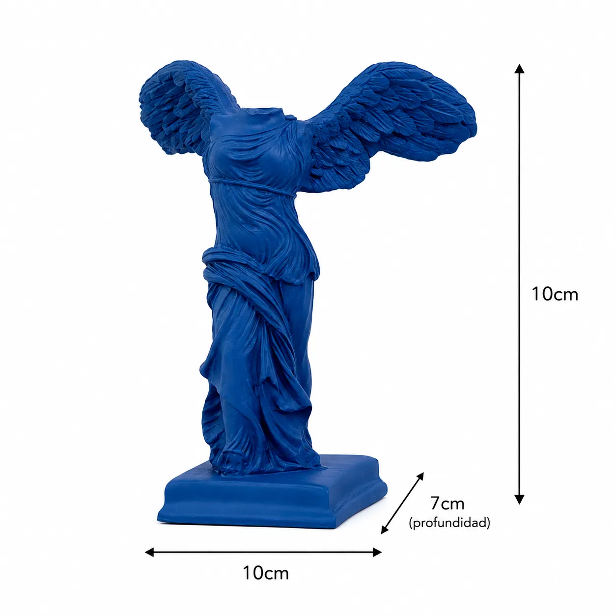 Adorno diosa alada clásica, Azul (10*7*10cm)