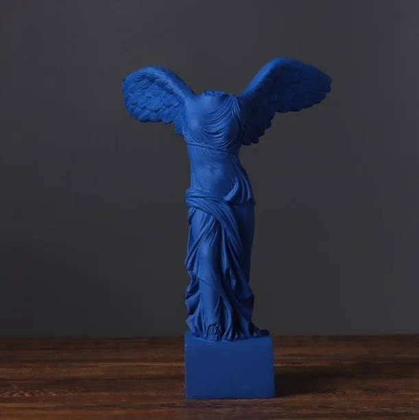 Adorno diosa alada clásica, Azul (10*7*10cm)