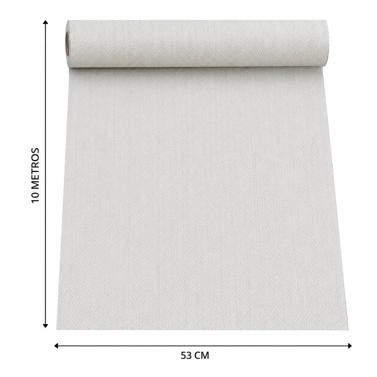 Papel tapiz textura lino, Gris claro (053*10M)