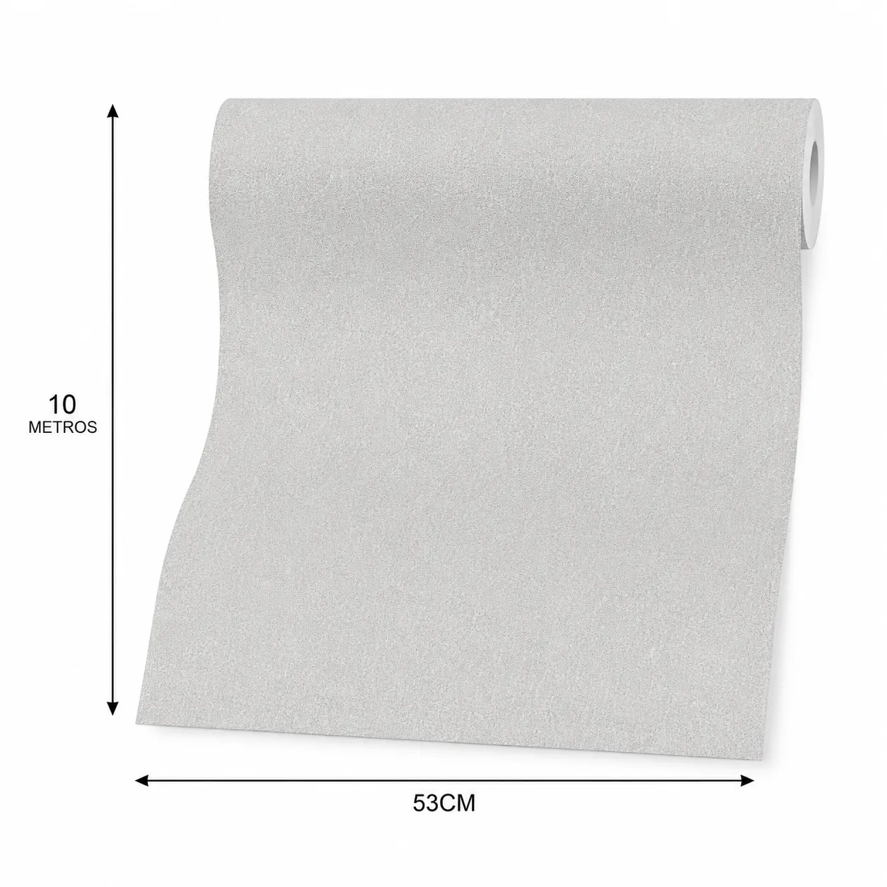 Papel tapiz textura cementada, Gris perla (053*10M)