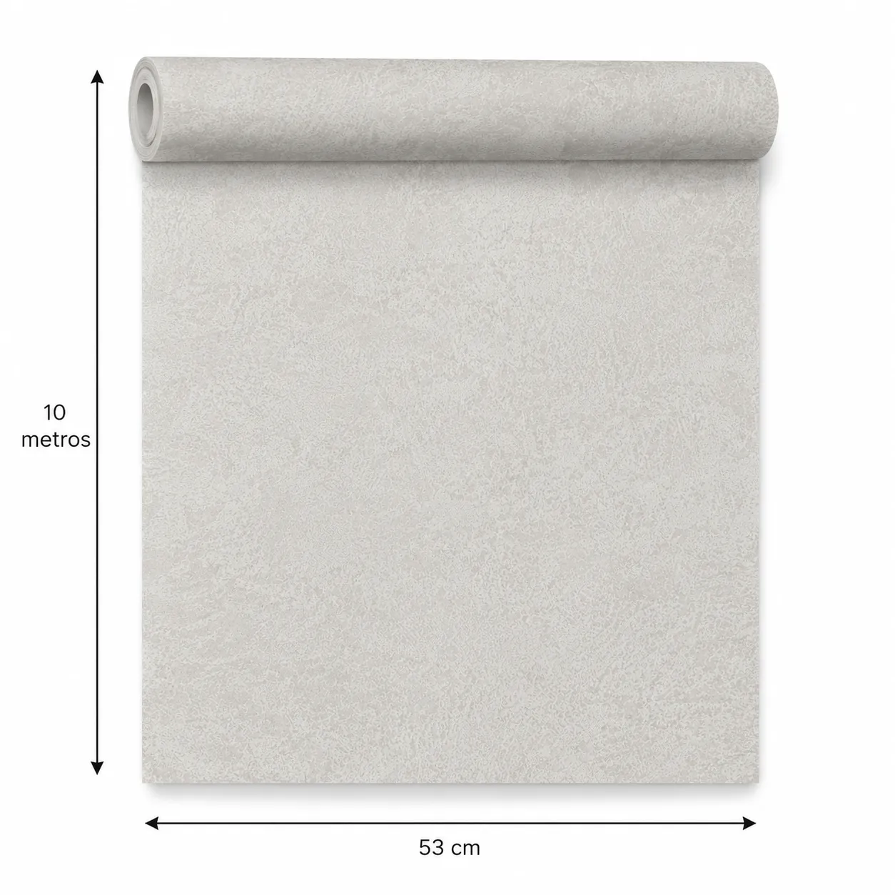 Papel tapiz textura sutil, Gris claro (053*10M)