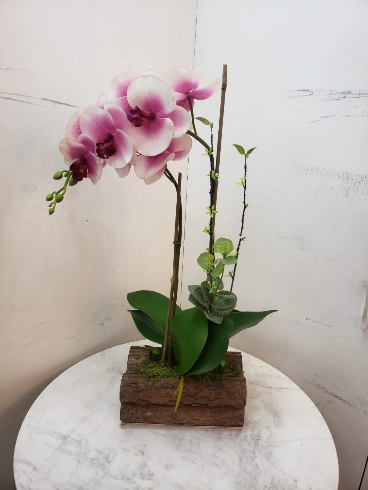 BONSAI JY80075 BLANCO CON ROSADO