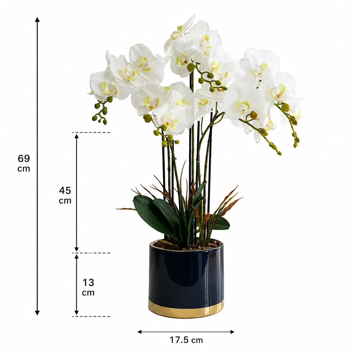 BONSAI JY80081 BLANCO H69CM*W45CM POT SIZE D17.5*H13CM