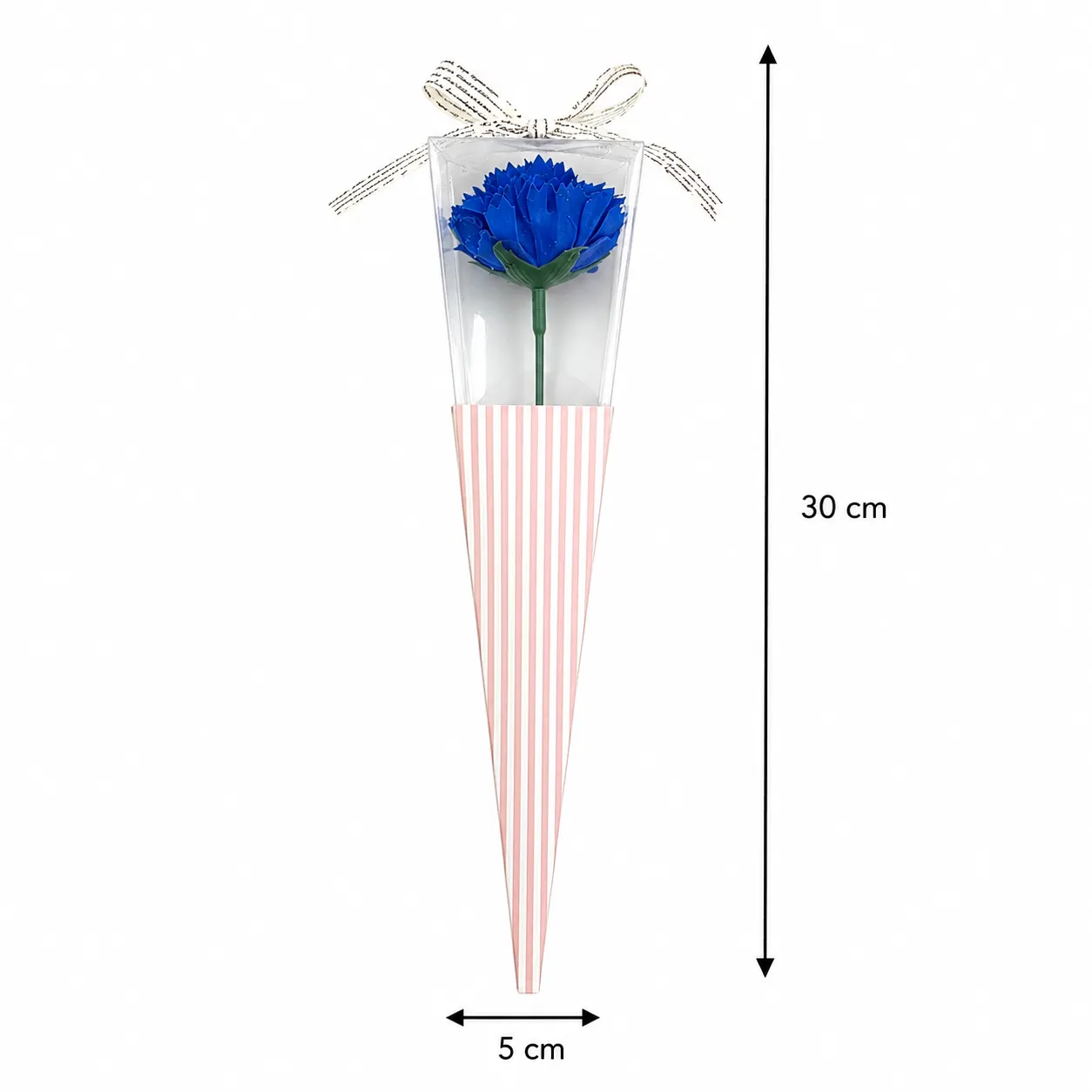Clavel de jabón individual en cono, Azul (5*5*30)