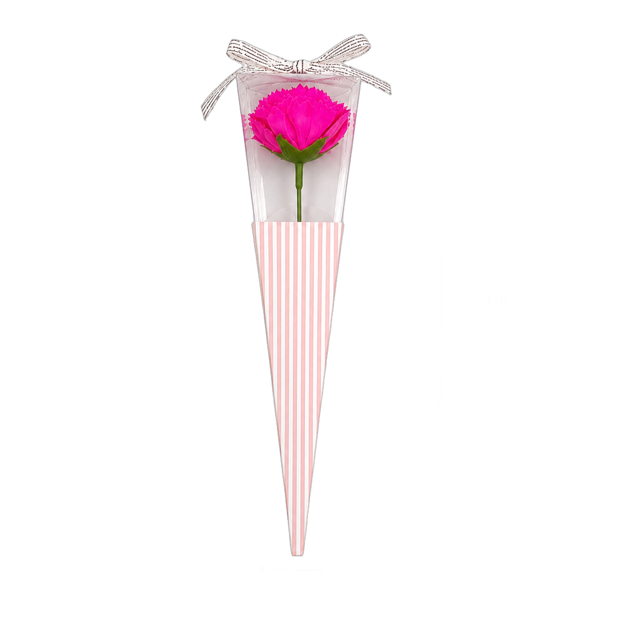 Clavel de jabón individual en cono, Fucsia (5*5*30)