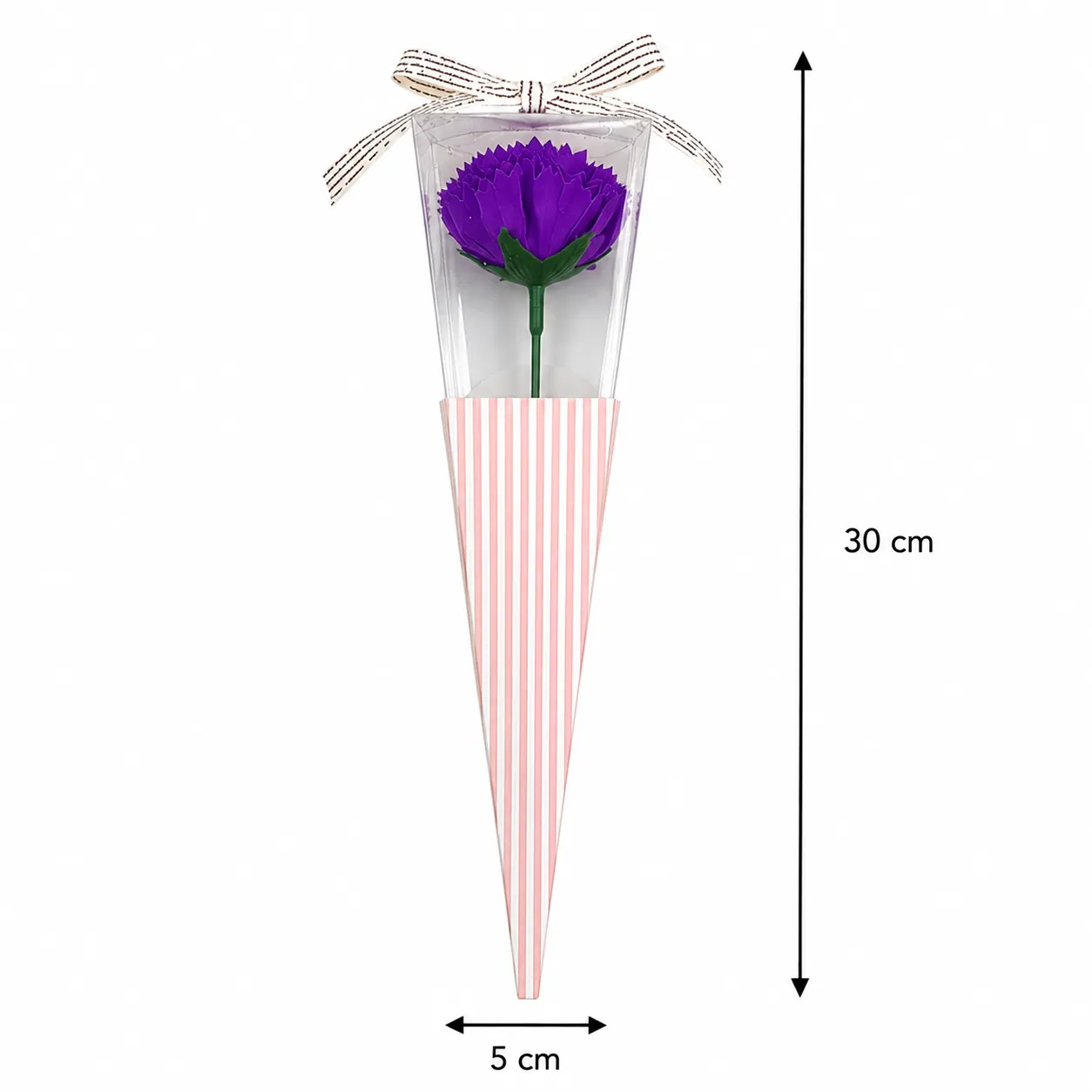 Clavel de jabón individual en cono, Morado (5*5*30)