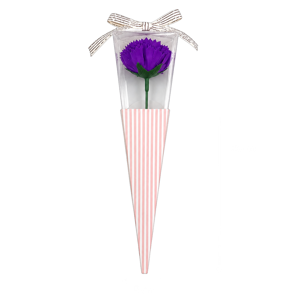 Clavel de jabón individual en cono, Morado (5*5*30)