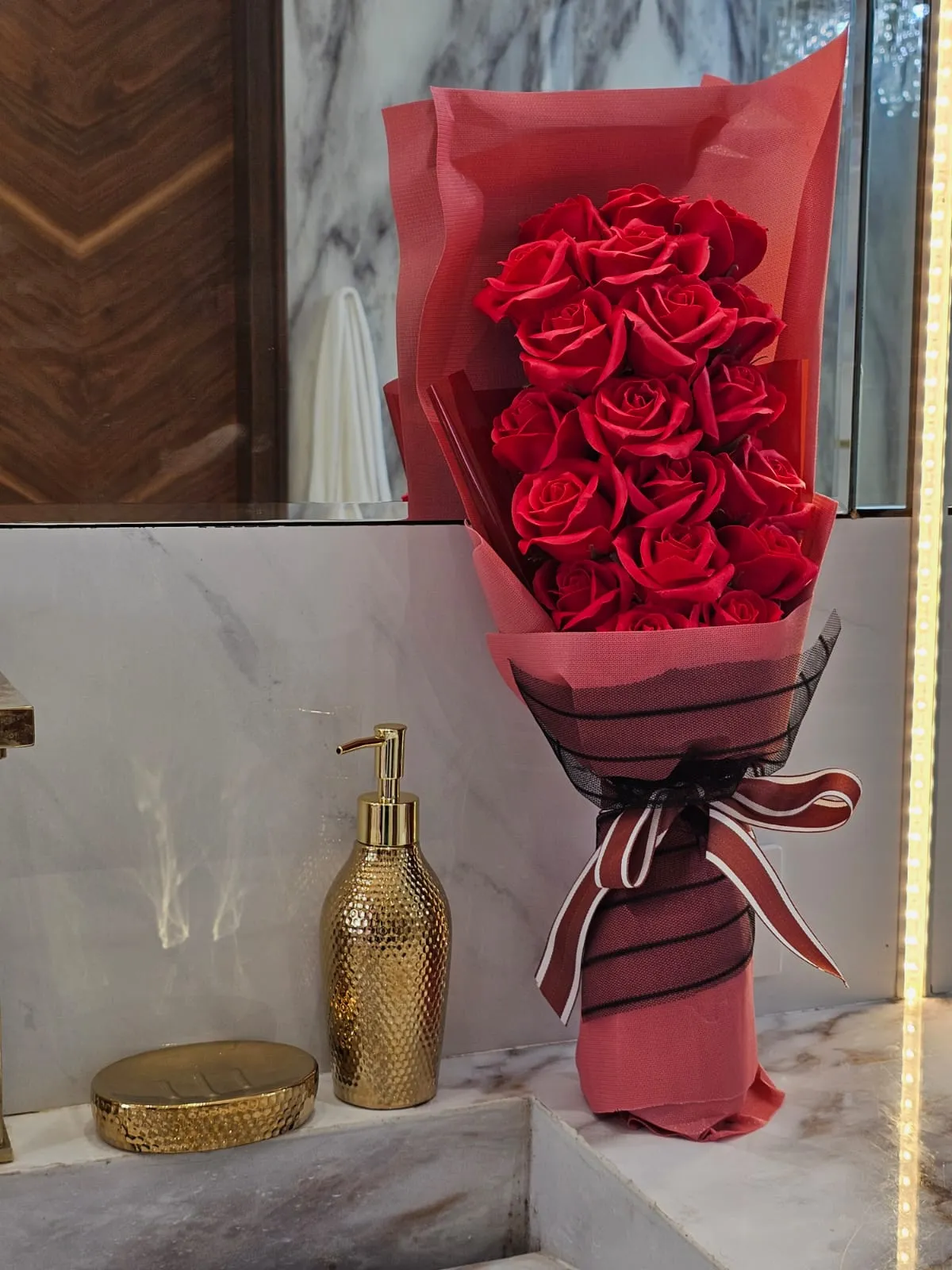 BOUQUET DE FLORES K-603 ROJO