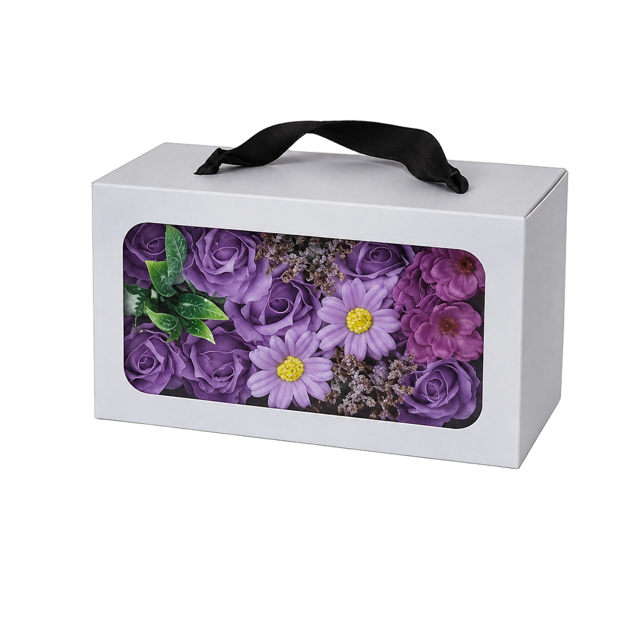 Bouquet de jabón en caja, Lila (20*13*10cm)