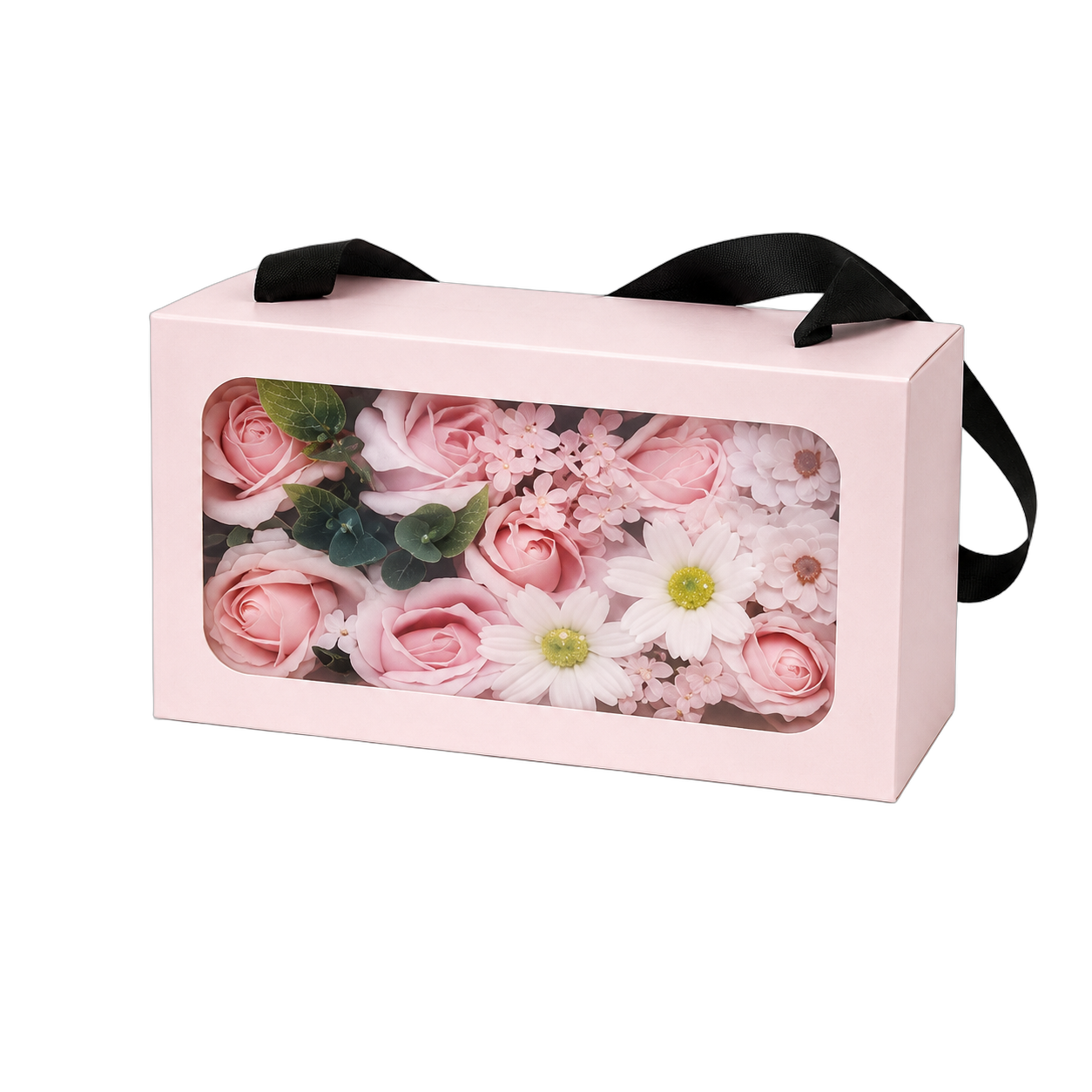 Bouquet de jabón en caja, Rosado (20*13*10cm)