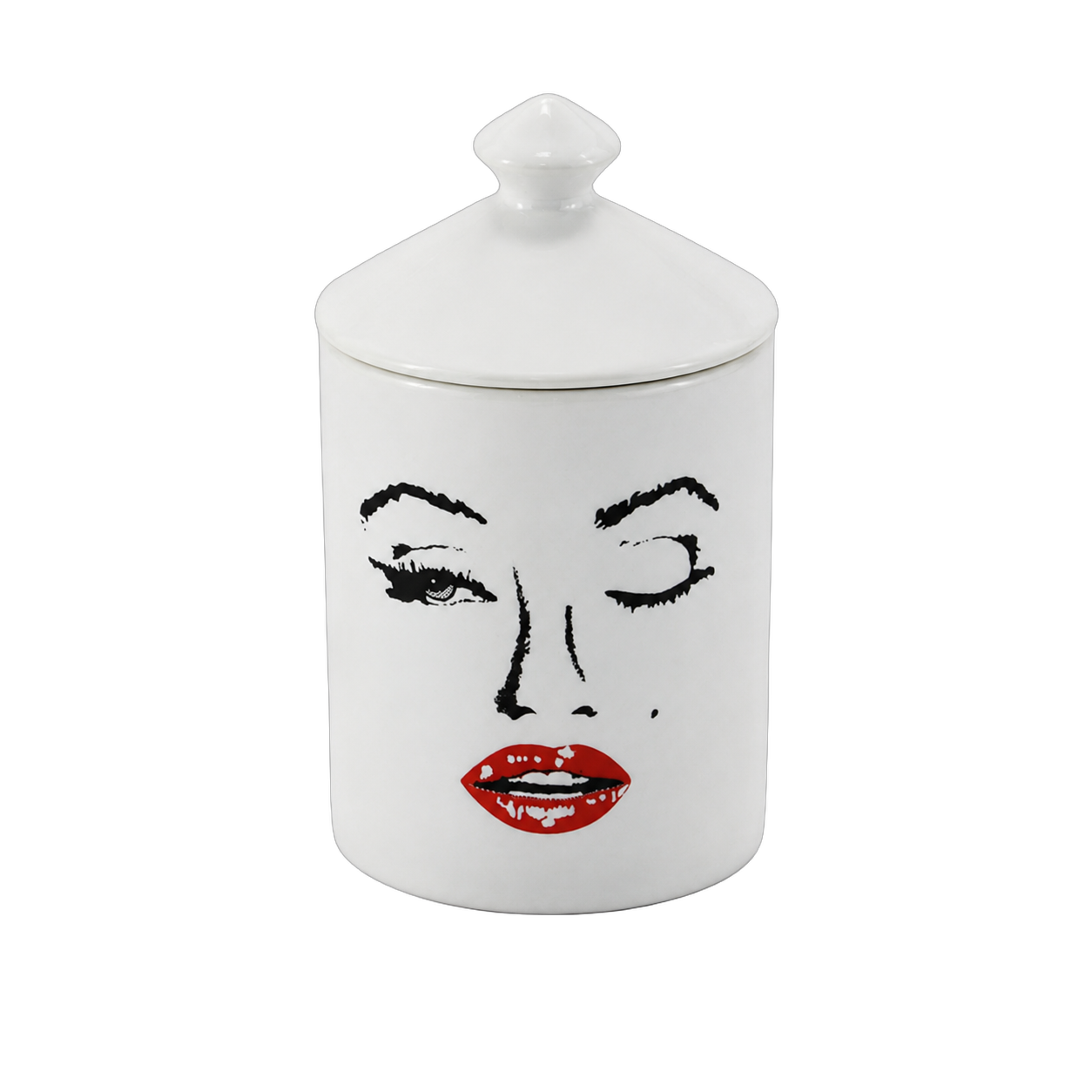 Vela aromática chocolate rostro retro, Blanco (9*16cm)