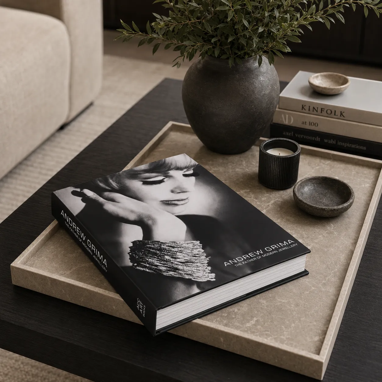 OPEN BOOK ANDREW GRIMA BLACK 295*245*35MM
