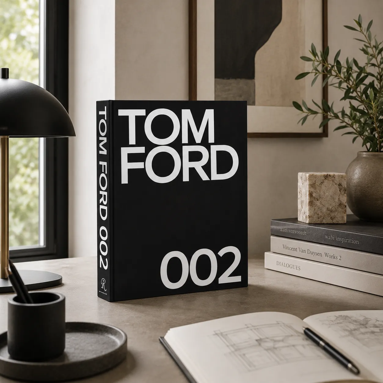 OPEN BOOK BIG TOM FORD 002 BLACK 316*255*40MM