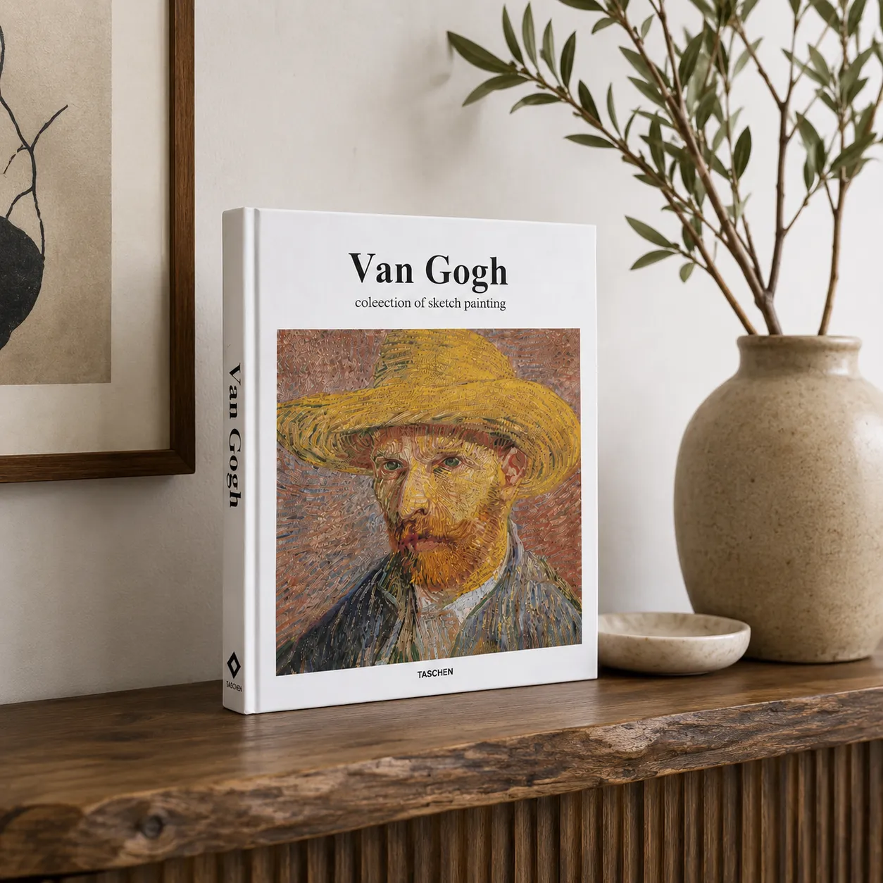 OPEN BOOK FACE VAN GOGH 26X22X15MM