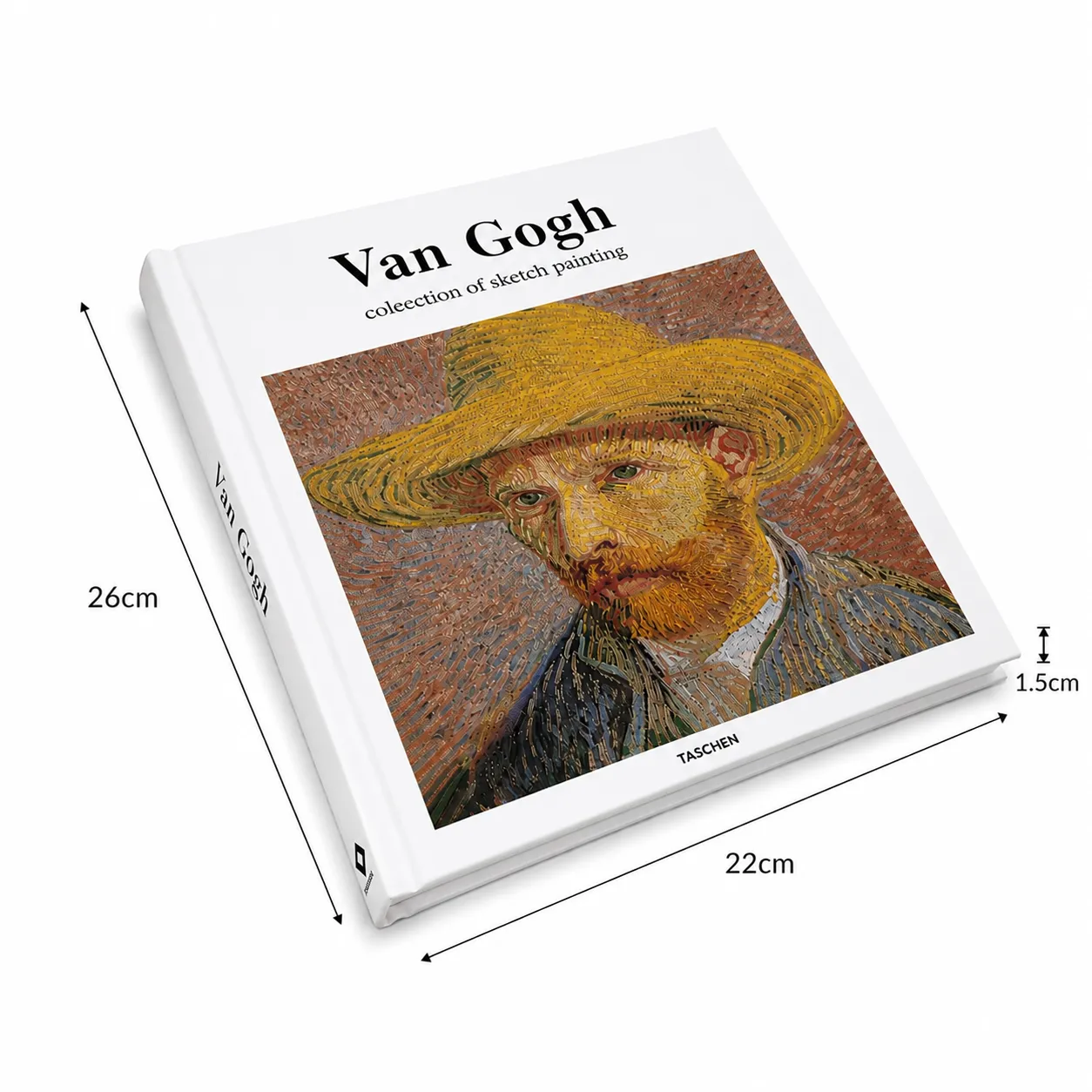 OPEN BOOK FACE VAN GOGH 26X22X15MM