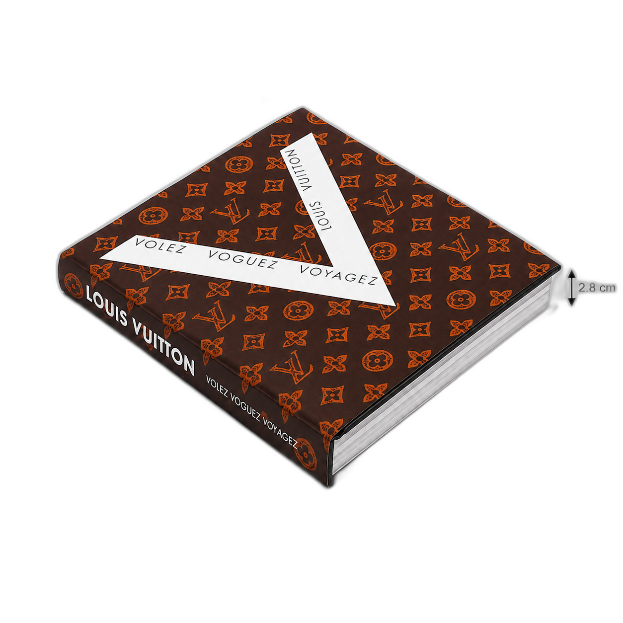 Libro decorativo Louis Vuitton Monograma, Café (29.5*24.5*2.8cm)