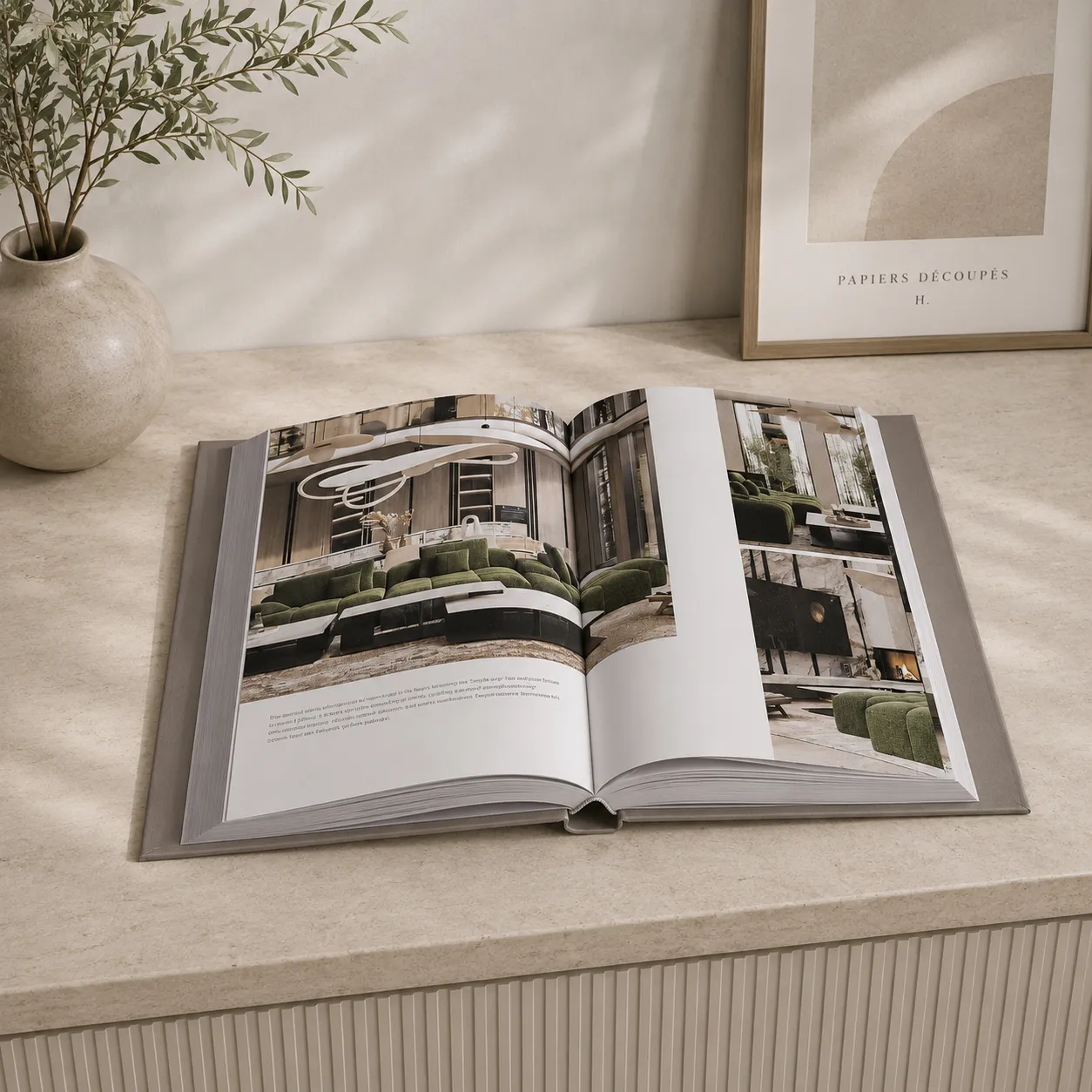 OPEN BOOK M DIOR GRAY 29.5X24.5X3.5MM