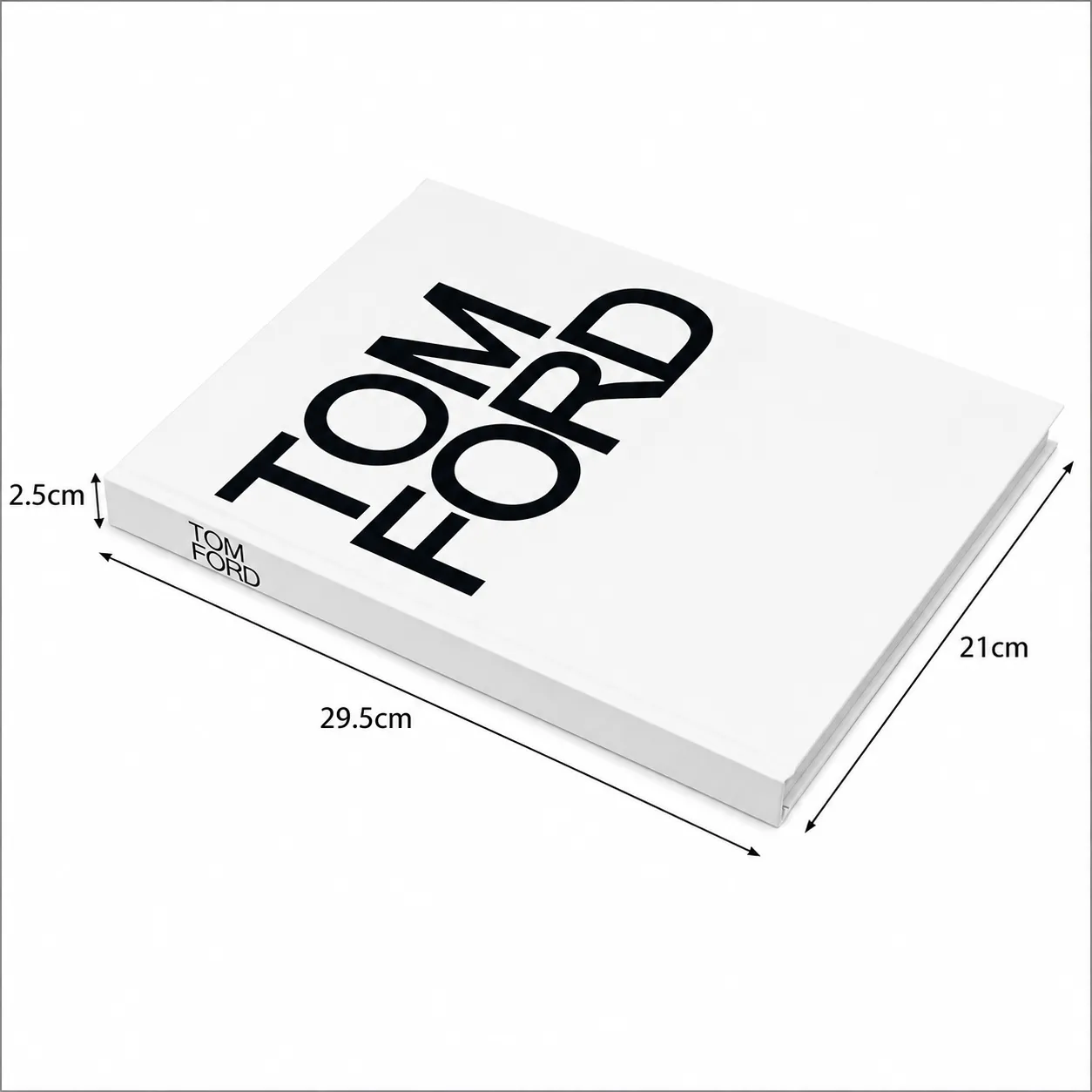OPEN DECORATIVE BOOK TOM FORD WHITE 29.5*21*2.5CM