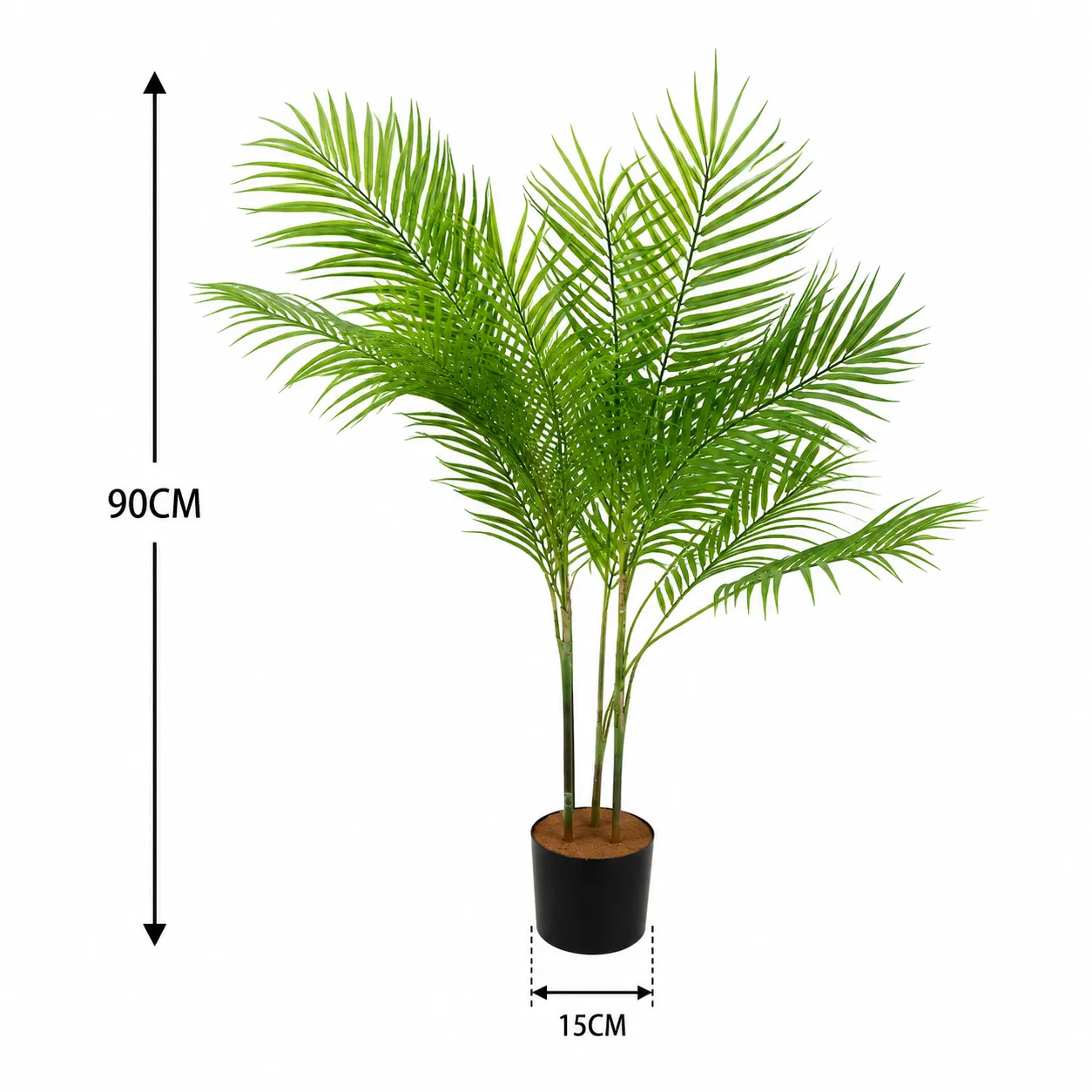Palmera Areca artificial, Verde (15*90cm)