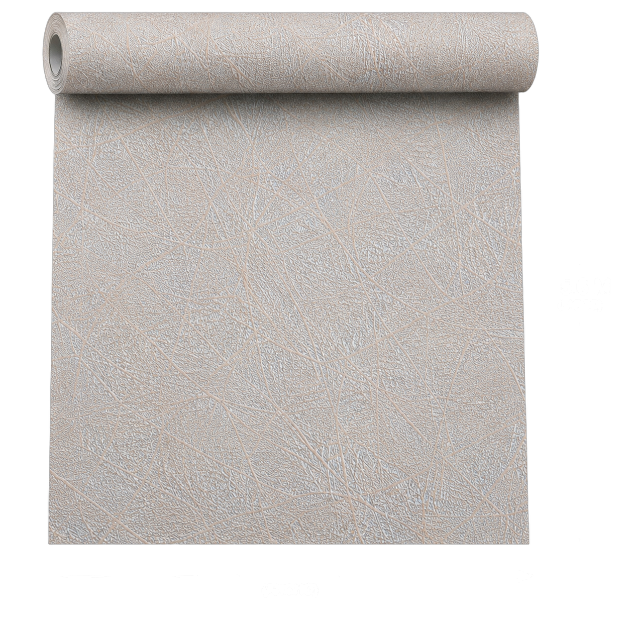 Papel tapiz textura envejecida, Beige y líneas camel (16,54m²)
