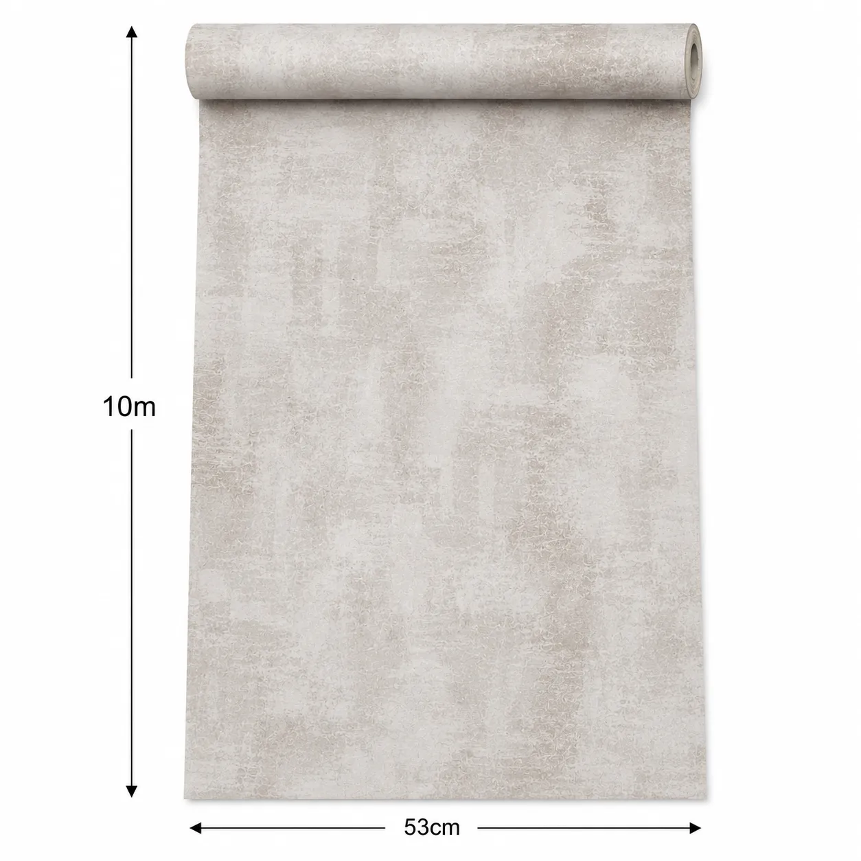 Papel tapiz moteado, Beige y marfil (053*10M)
