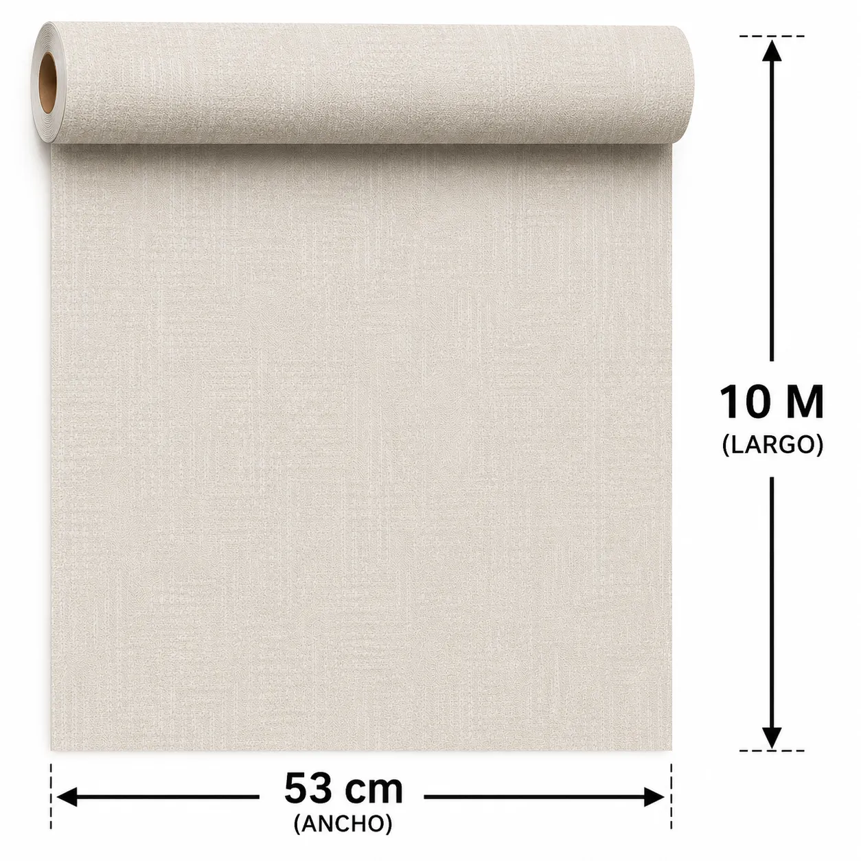 Papel tapiz textura envejecida, Marfil (053*10M)