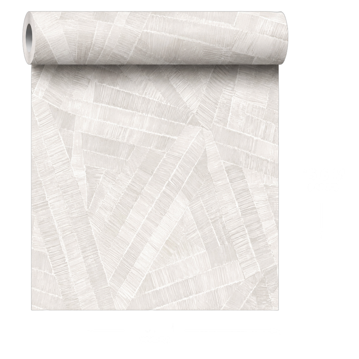 Papel tapiz trazos abstractos, Taupe claro (16,54m²)