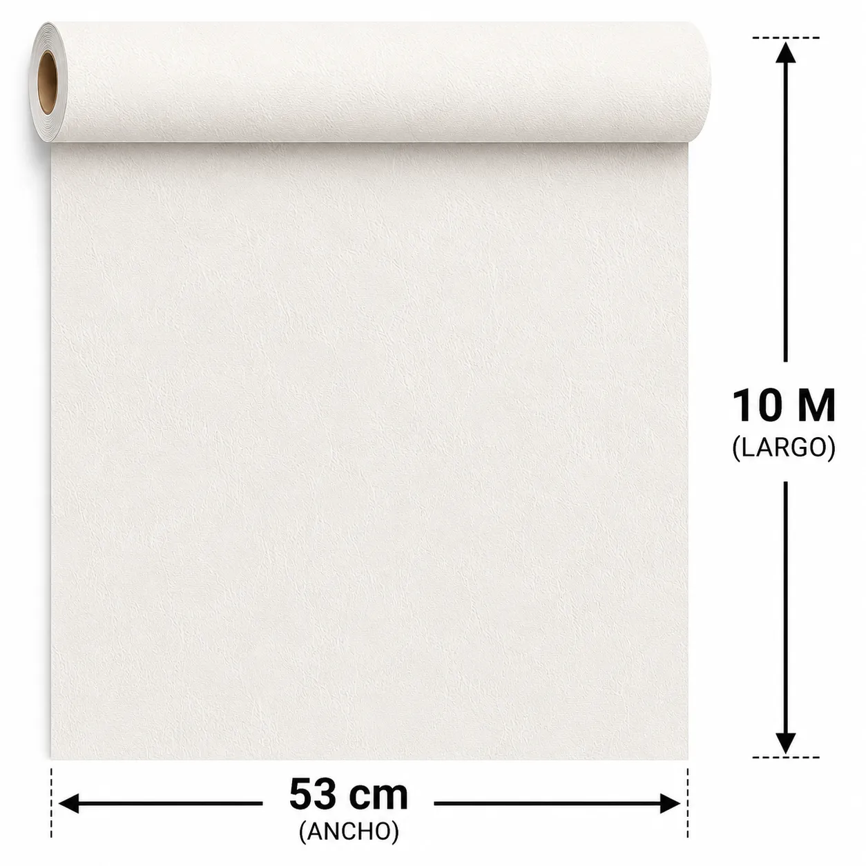 Papel tapiz textura suave, Marfil (053*10M)