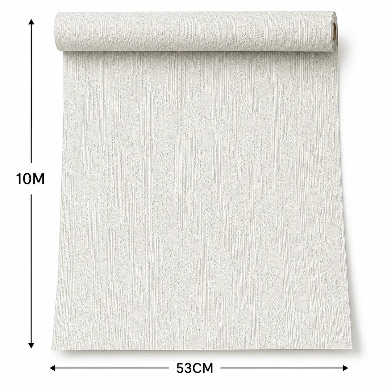 Papel tapiz texturizado, Crema (053*10M)