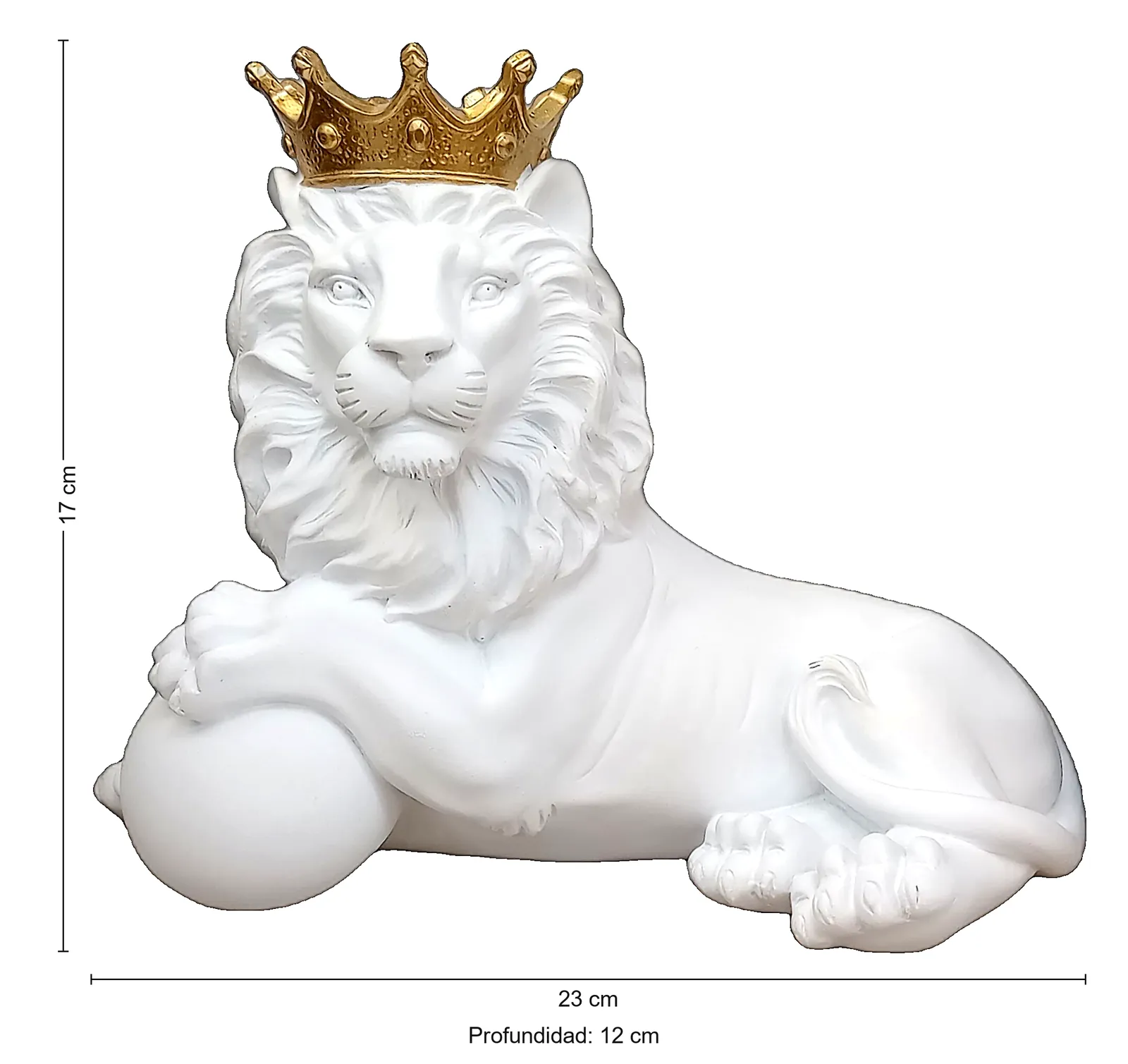 RESIN FURNISHING ARTICLES 23X12X17CM WHITE