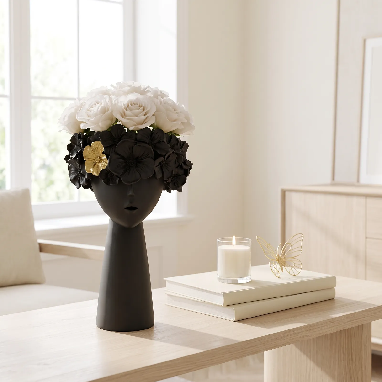 RESIN FURNISHING ARTICLES 27CM BLACK