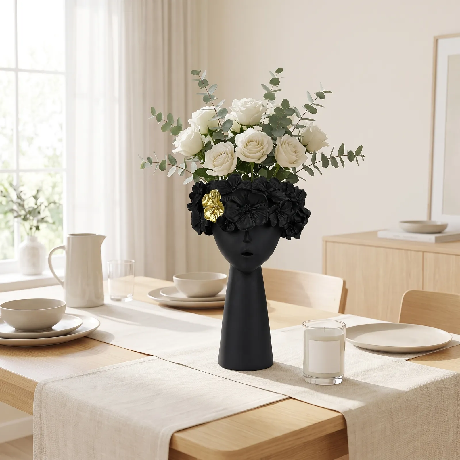 RESIN FURNISHING ARTICLES 27CM BLACK