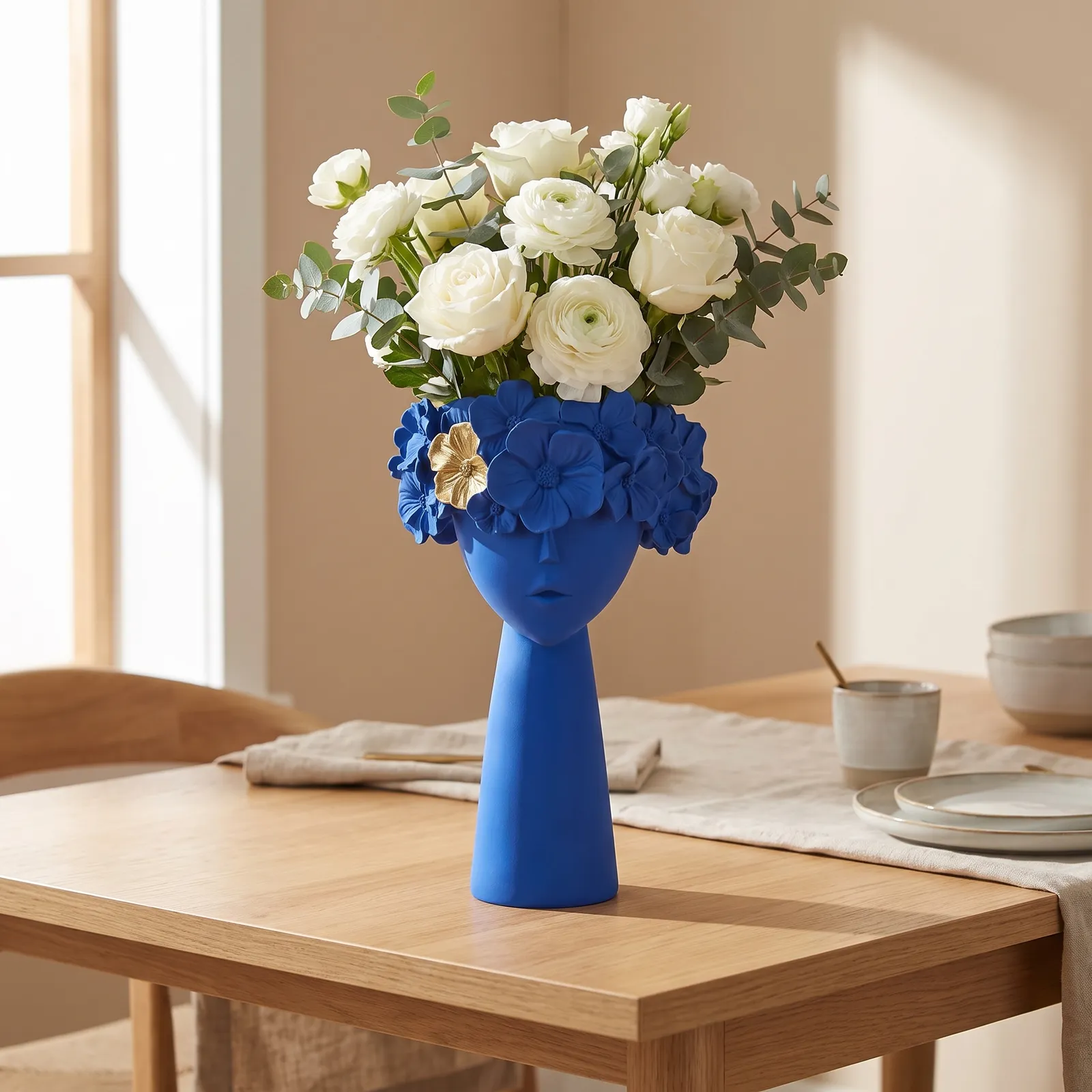 RESIN FURNISHING ARTICLES 27CM BLUE
