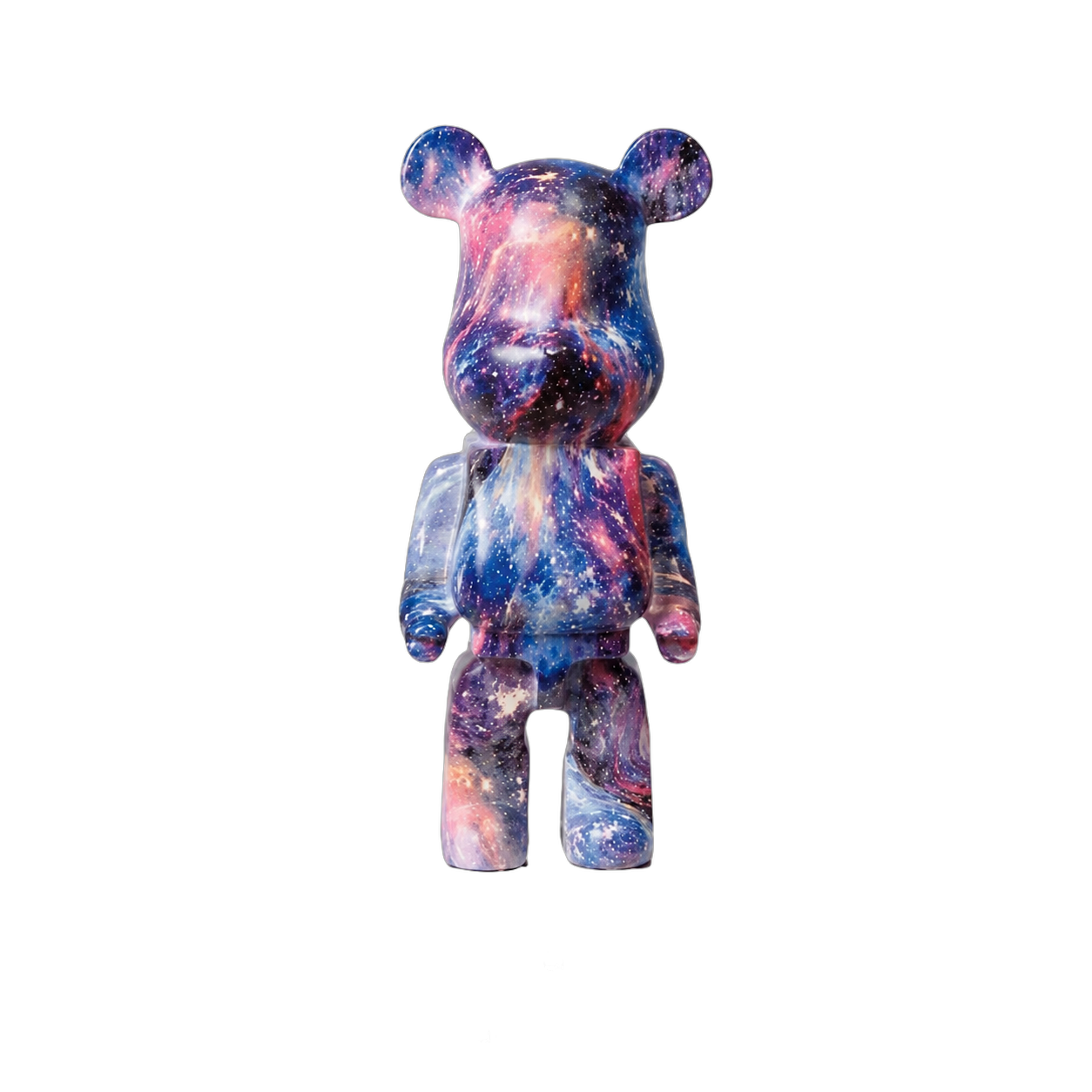 Adorno oso coleccionable estilo graffiti, Multicolor azul (11*8*28cm)